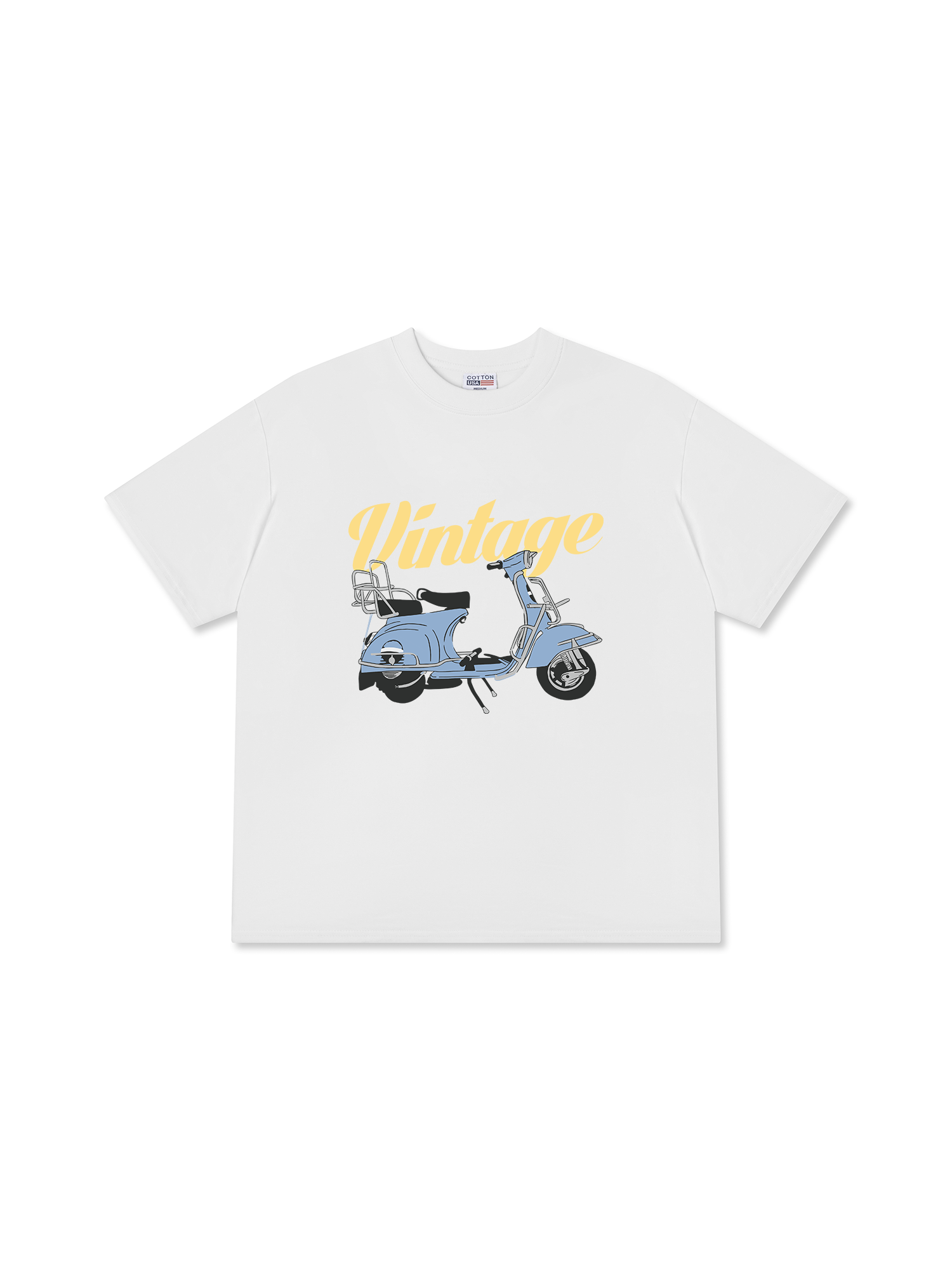 Áo Thun Relaxed Fit Motorbike Vintage Vespa