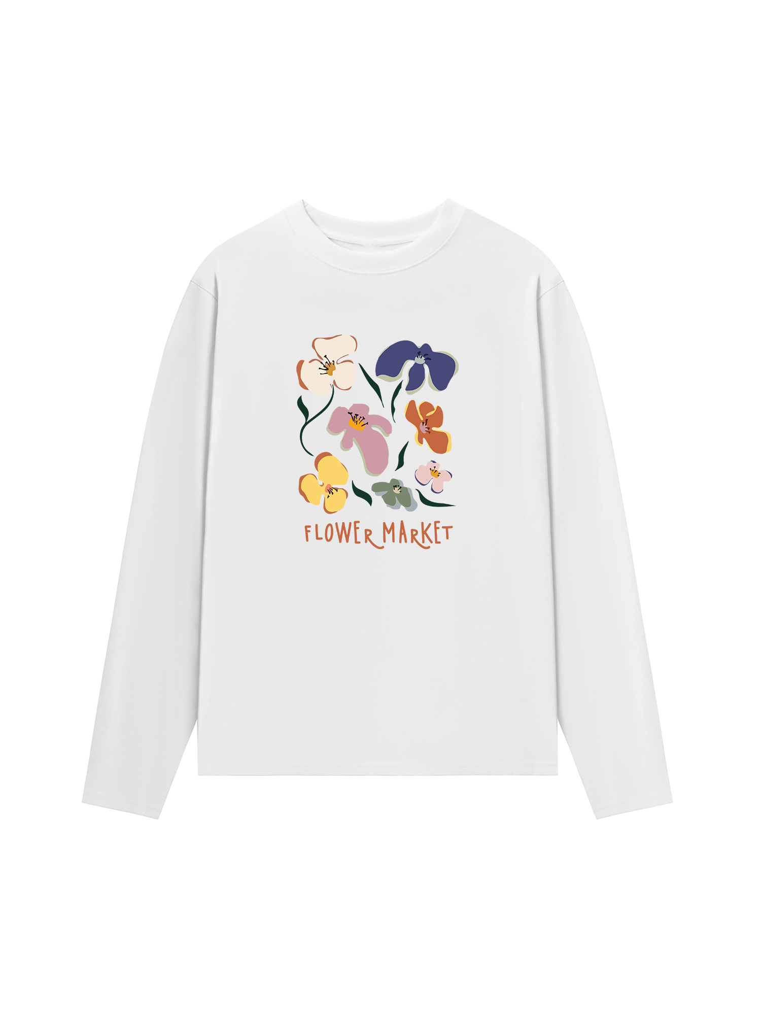 Áo Thun Dài Tay Flower Market