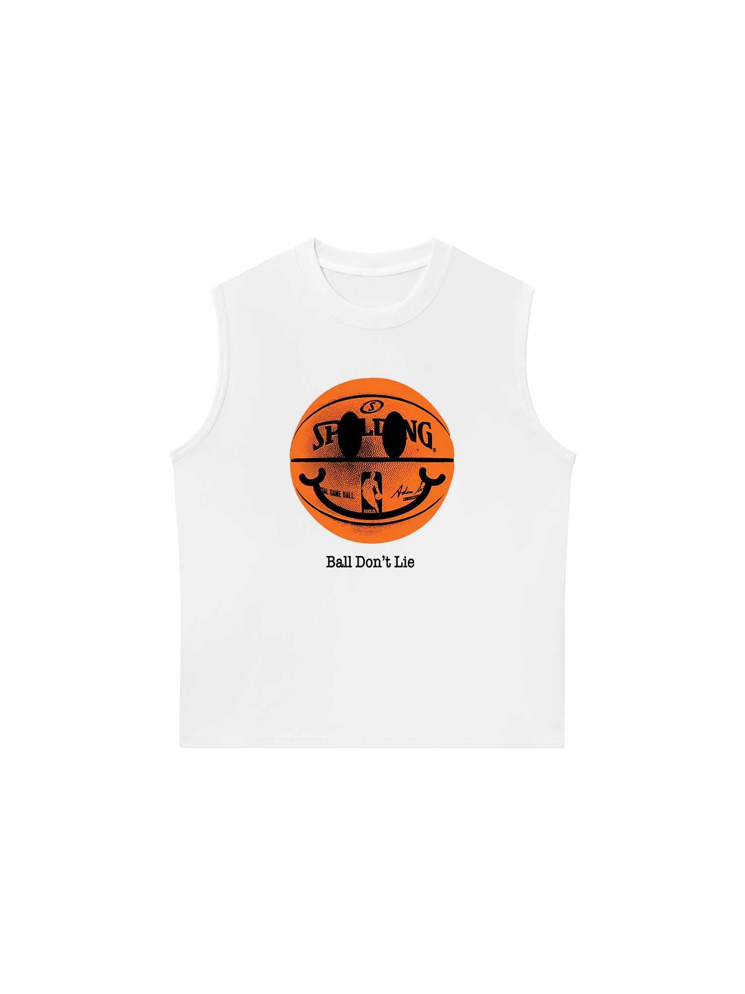 Áo Ba Lỗ Relaxed Fit Basketball Smiley Ball