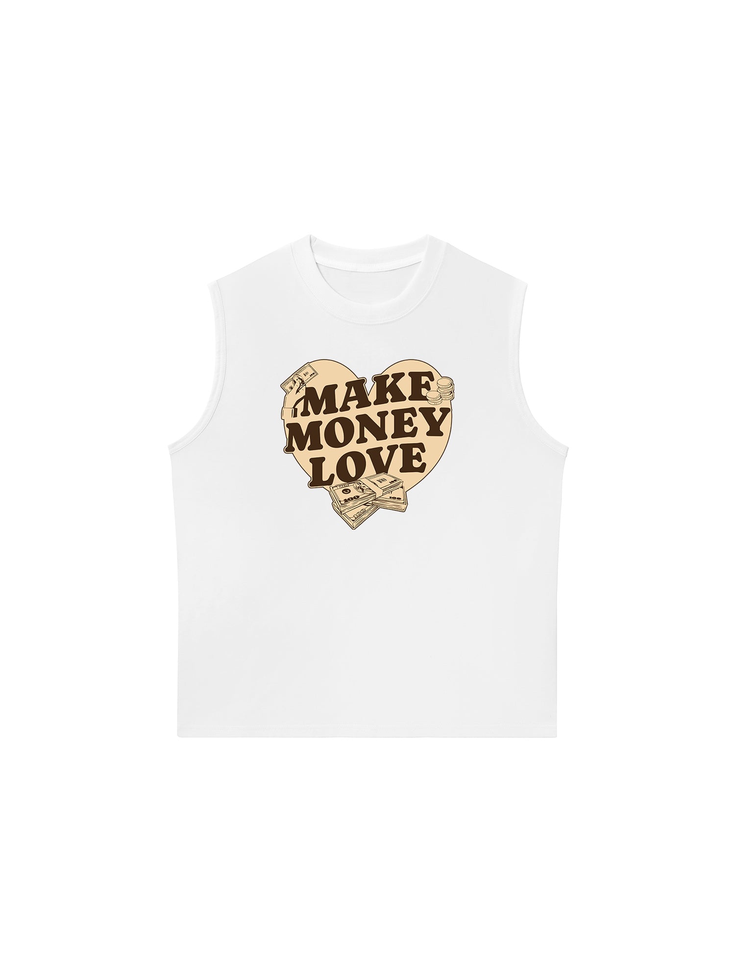 Áo Ba Lỗ Relaxed Fit Money Make Money Love