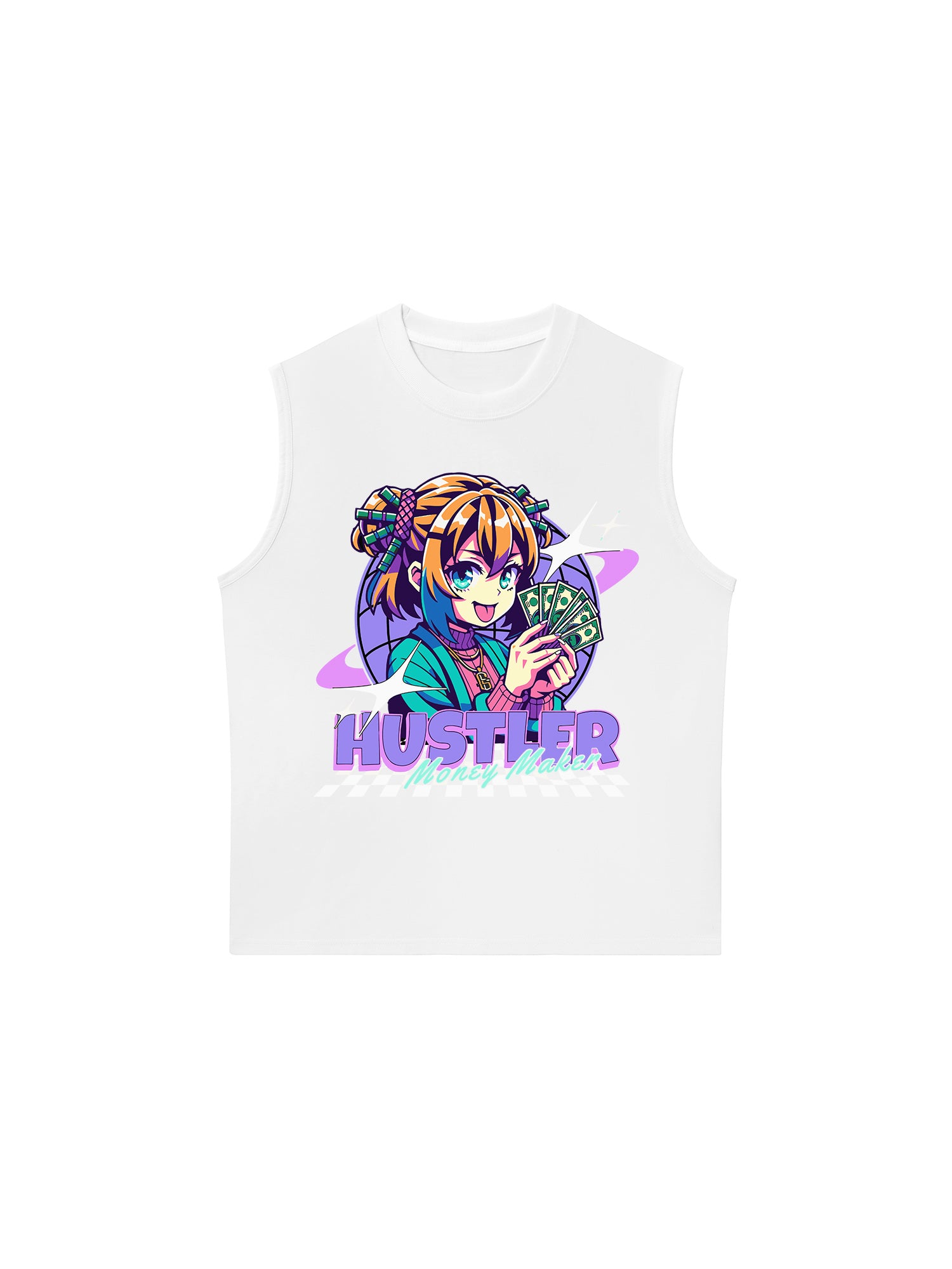 Áo Ba Lỗ Relaxed Fit Money Hustler Maker