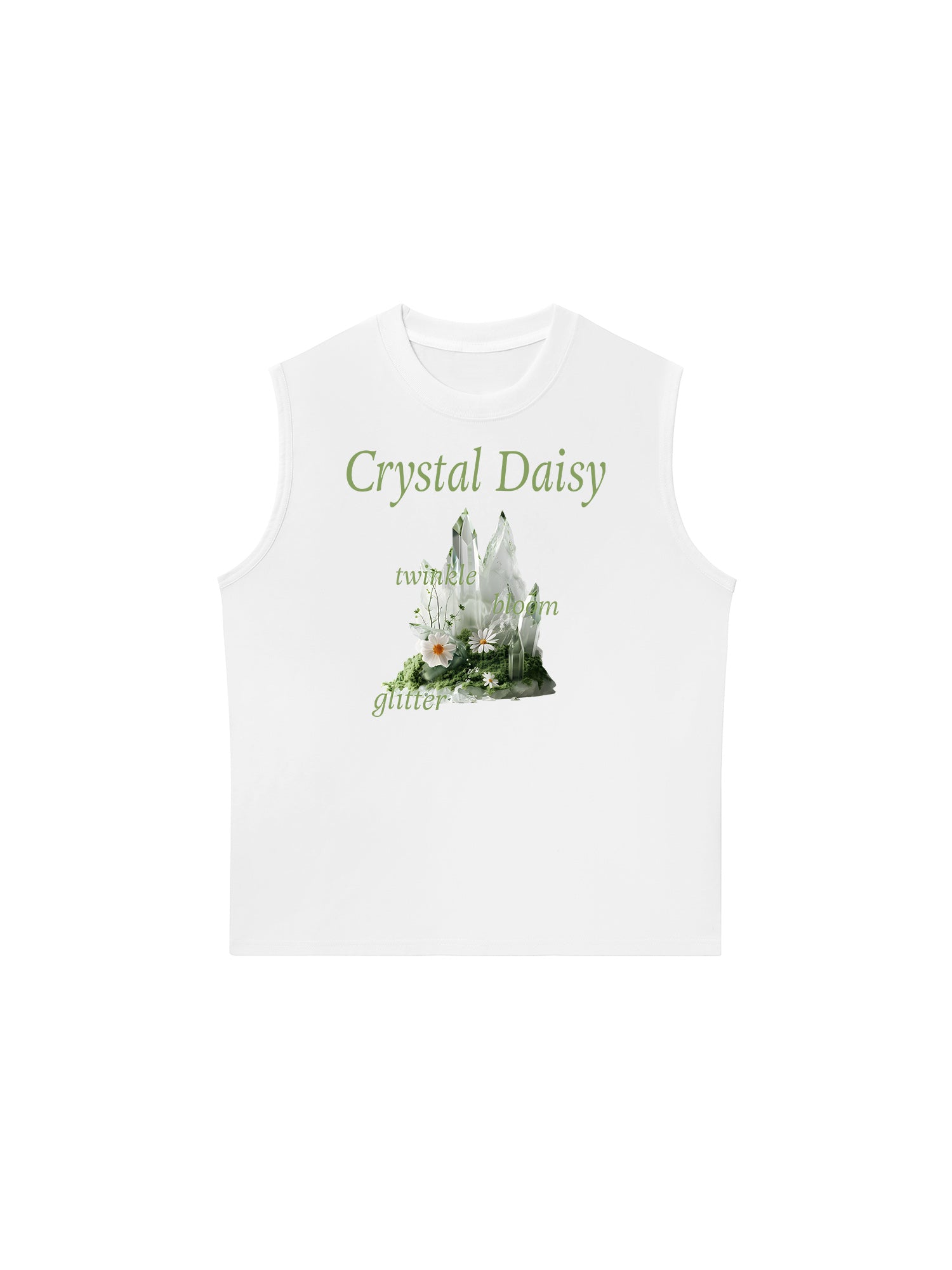 Áo Ba Lỗ Relaxed Fit Floral Crytsal Daisy