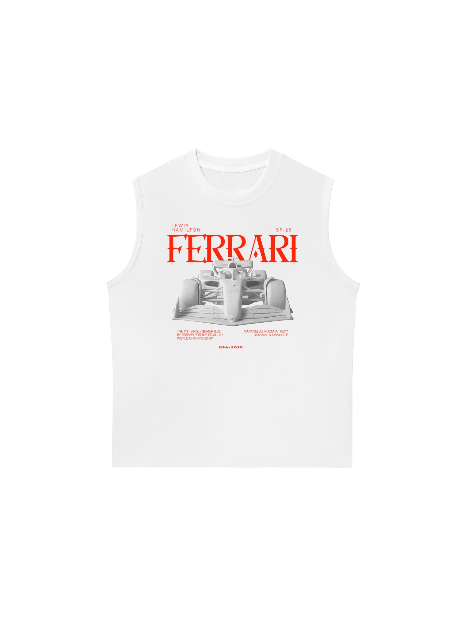 Áo Ba Lỗ Relaxed Fit Ferrari Maranello Modena