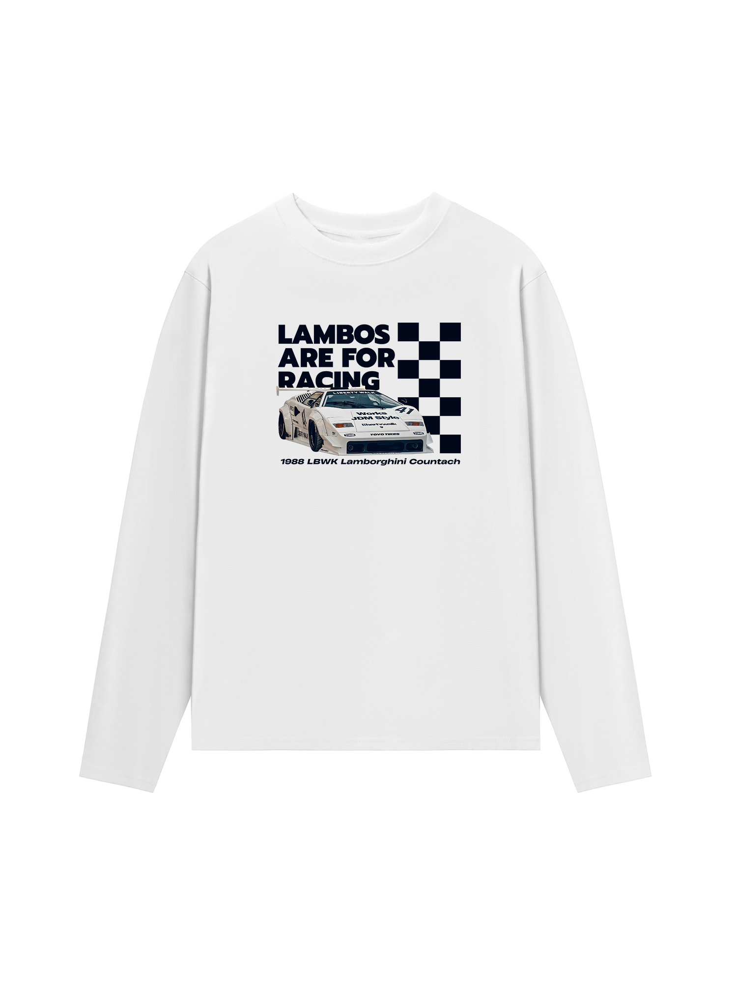 Áo Thun Dài Tay Lamborghini Are For Racing