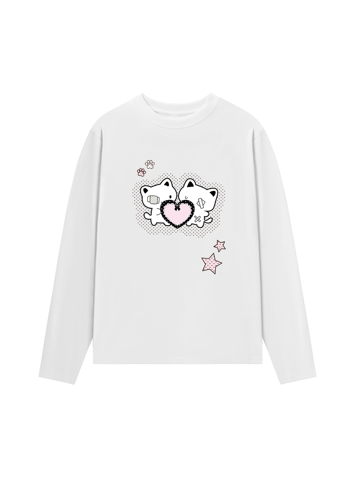 Áo Thun Dài Tay Dotty Mood Starlight Kitty Care