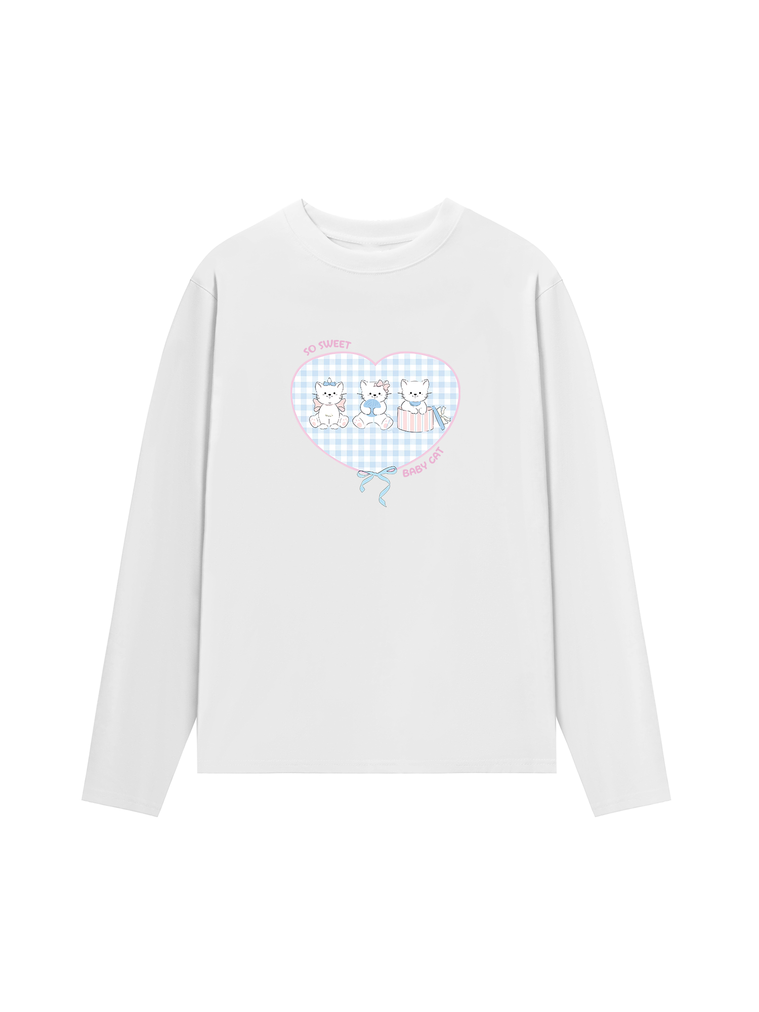 Áo Thun Dài Tay So Sweet Baby Cat