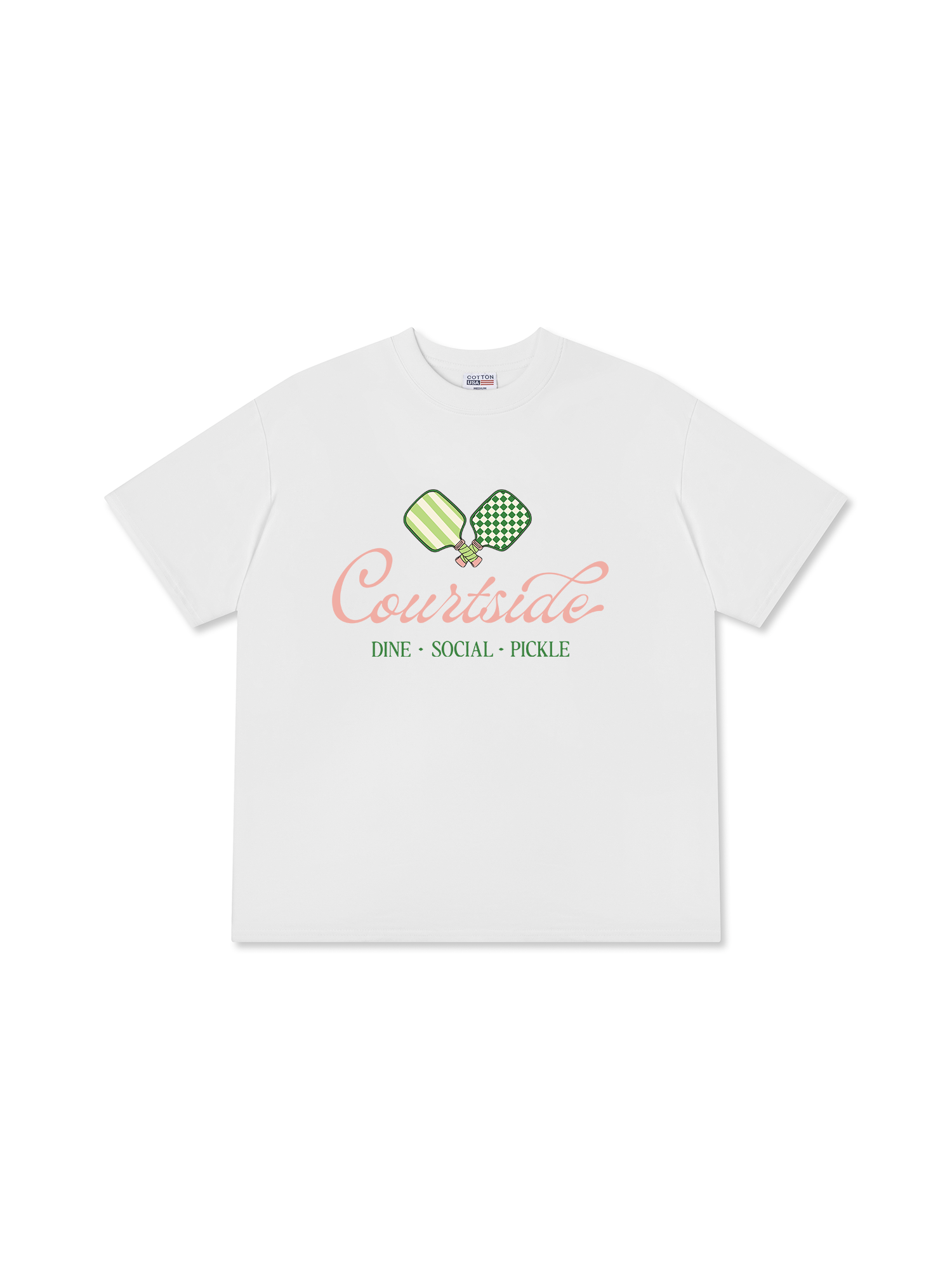 Áo Thun Relaxed Fit Pickleball Courtside Dine Social Pickle