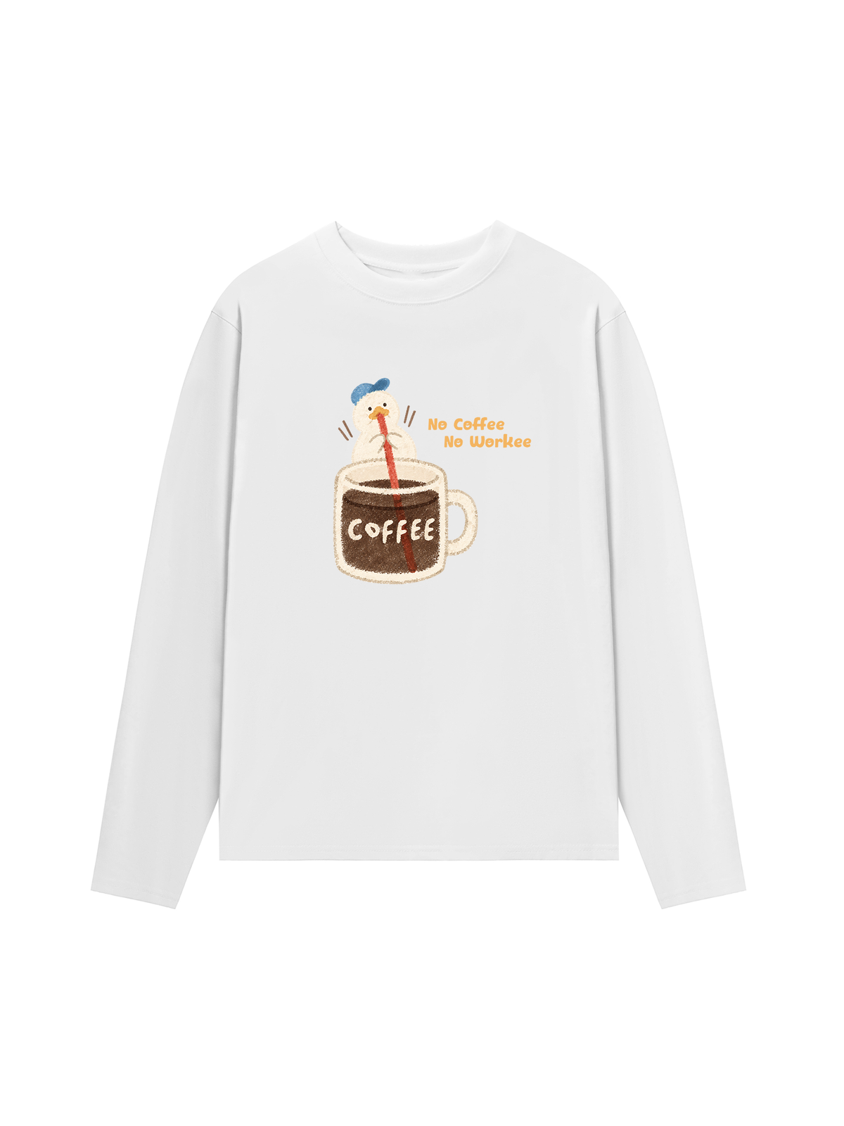Áo Thun Dài Tay No Coffee No Workee