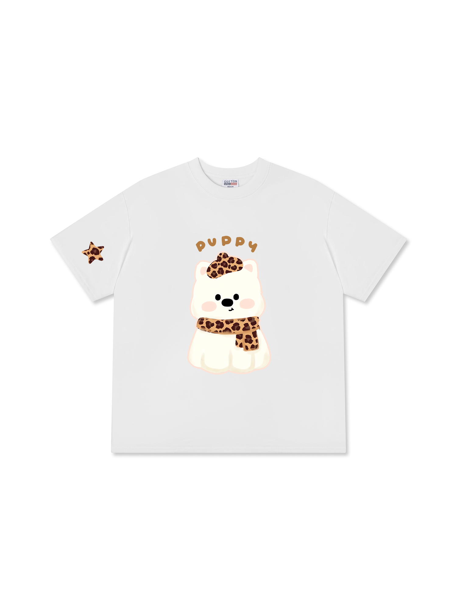 Áo Thun Relaxed Fit Soft Paw Leopard Puppy