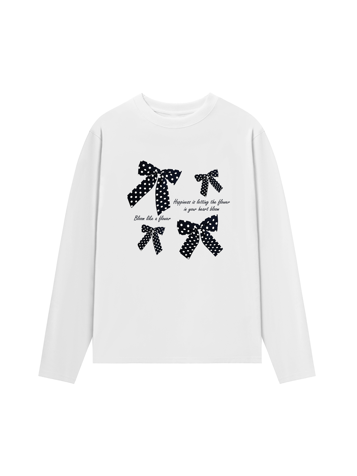 Áo Thun Dài Tay Dotty Mood Lovely Bloom Ribbon