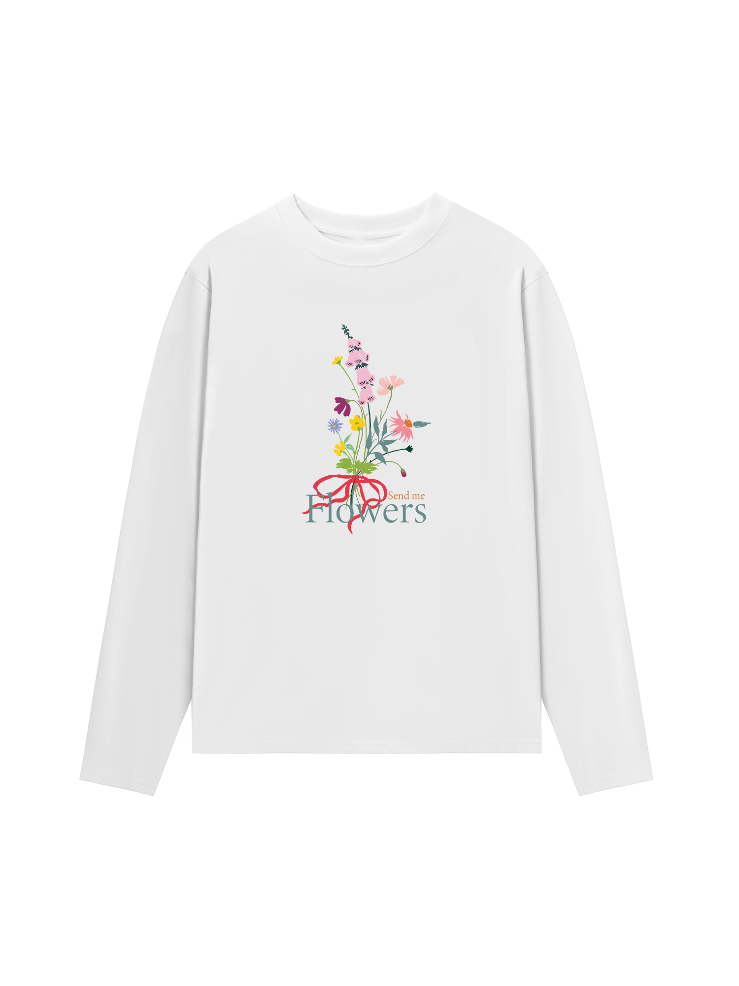 Áo Thun Dài Tay Send me Flowers