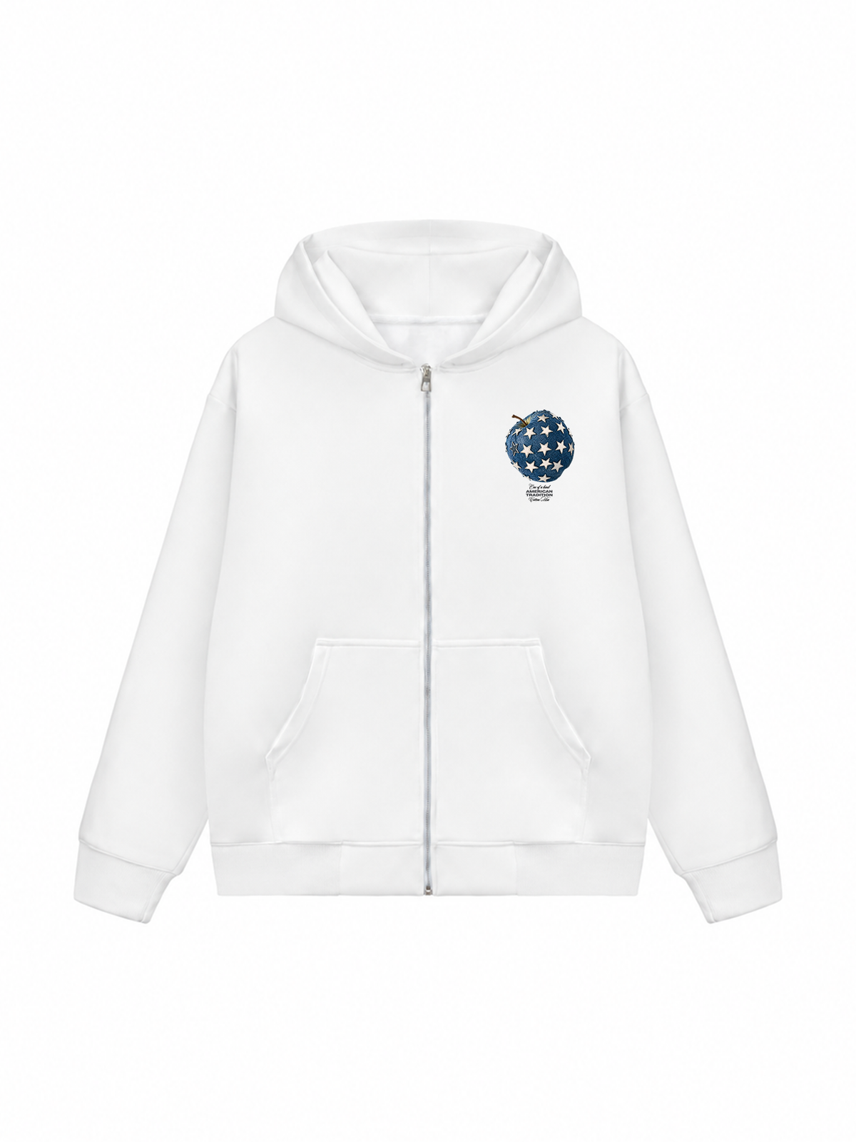 Áo Hoodie Zip Nỉ Hai Da Jeans Star Apple