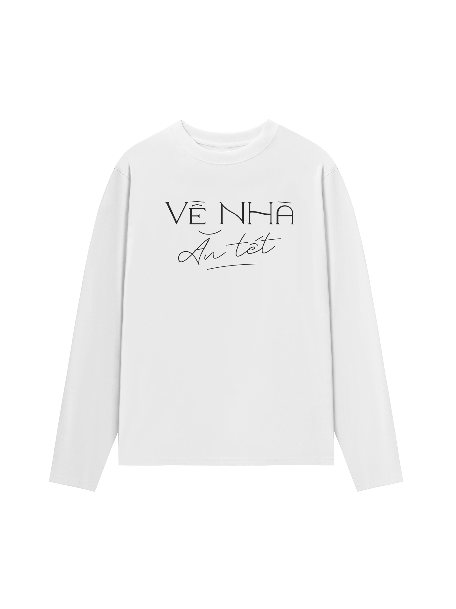 Áo Thun Dài Tay Về Nhà Ăn Tết