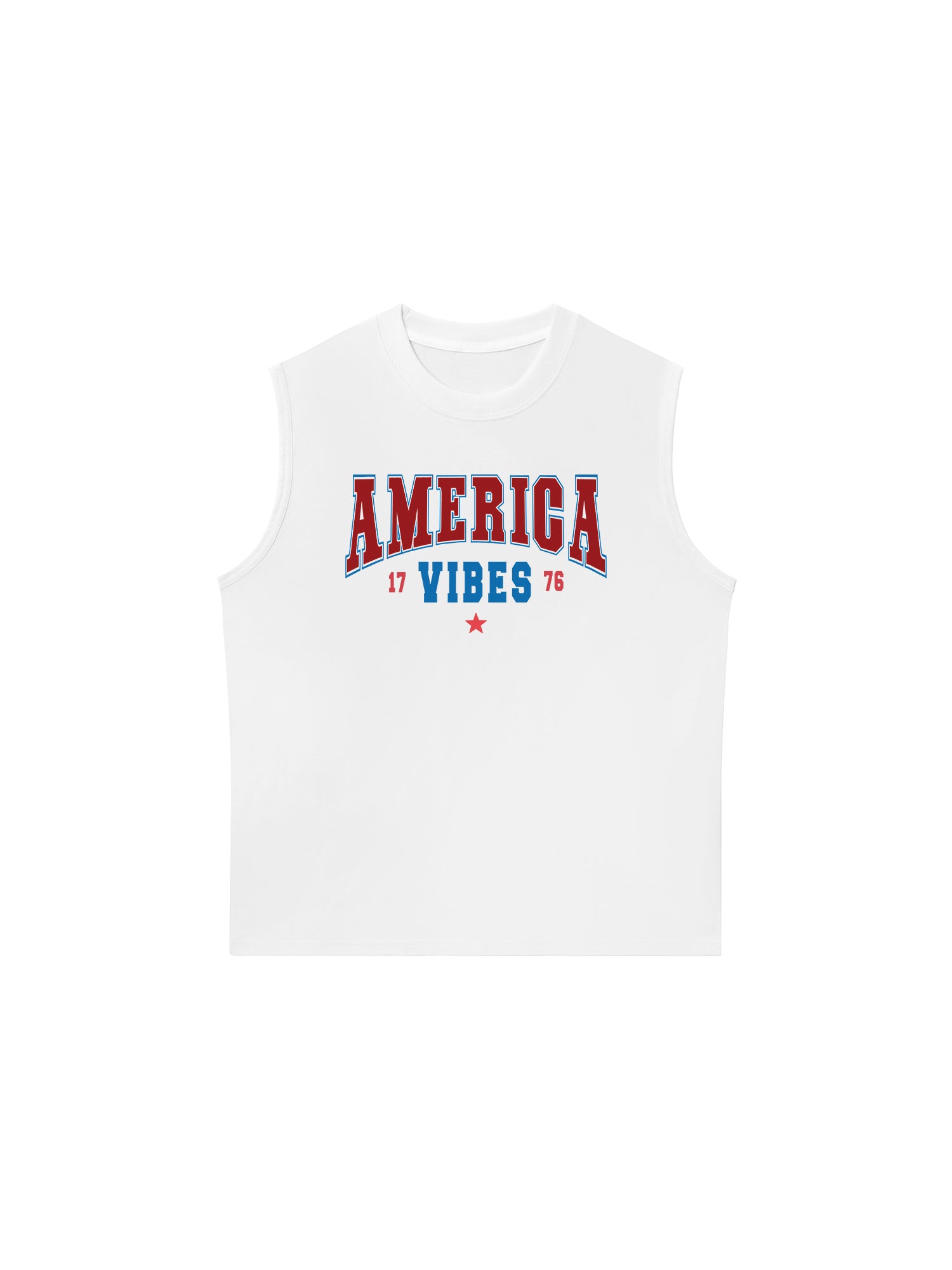 Áo Ba Lỗ Relaxed Fit USA America Vibes