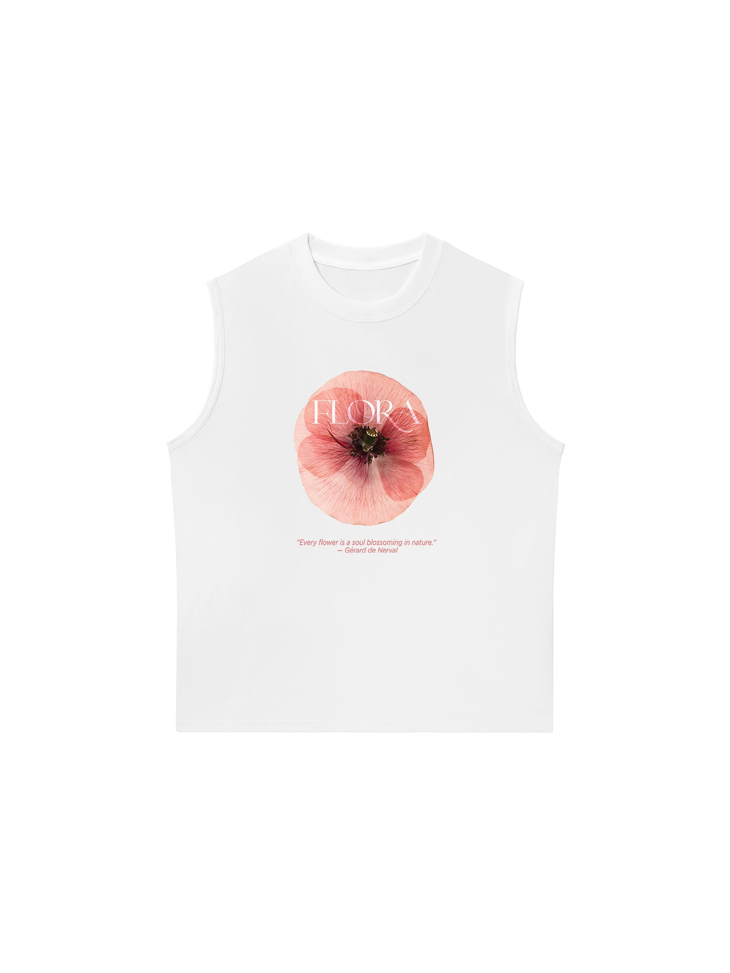 Áo Ba Lỗ Relaxed Fit Floral Quote