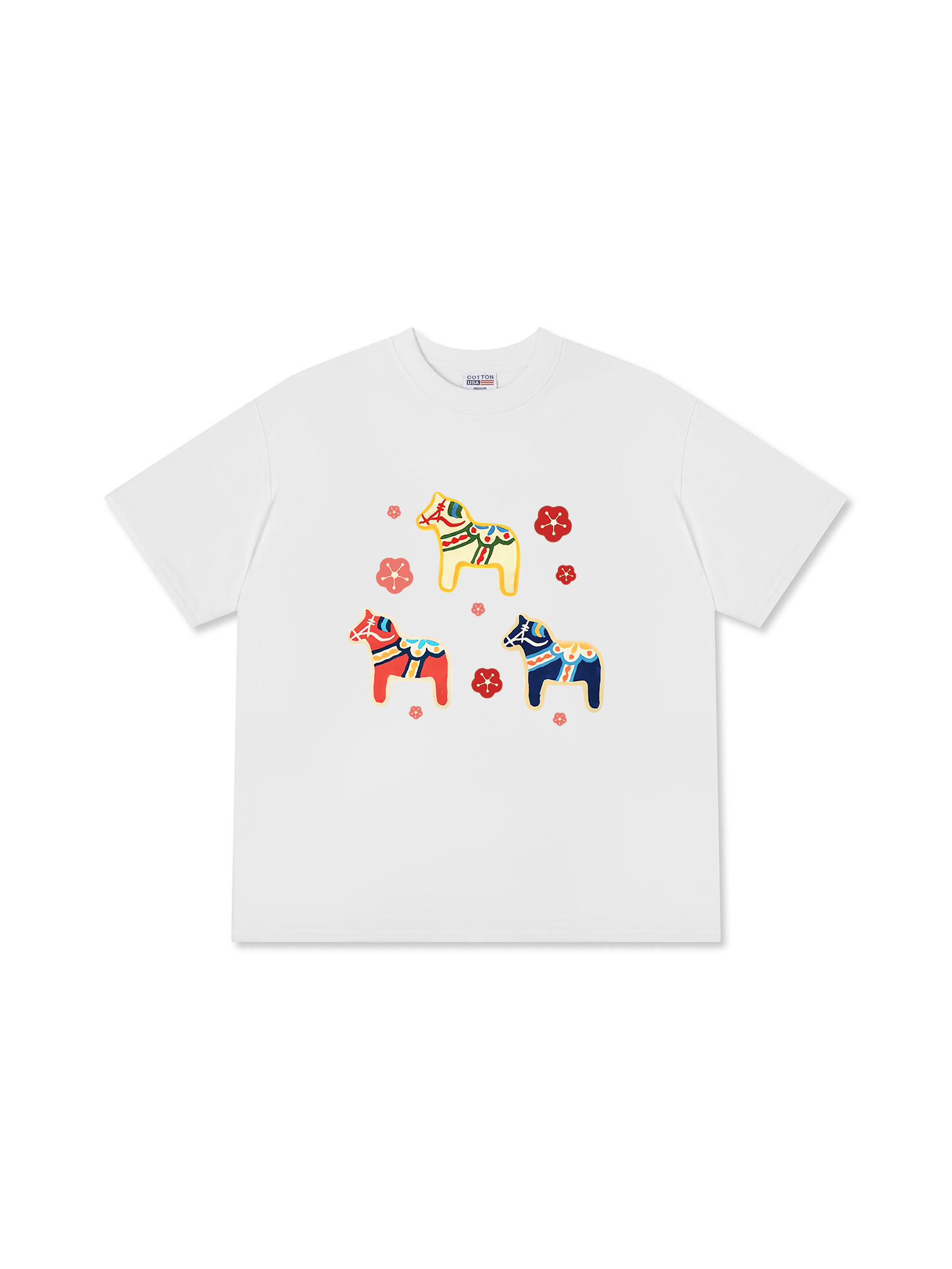 Áo Thun Relaxed Fit Cute Horse