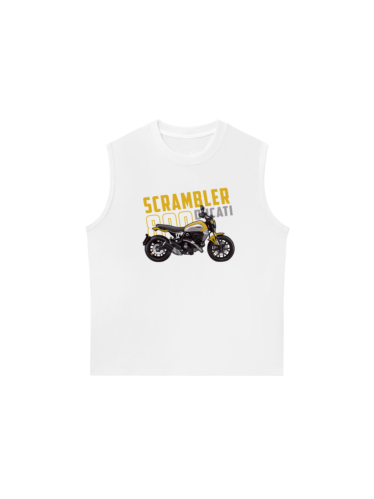 Áo Ba Lỗ Relaxed Fit Scrambler 800 Ducati Yellow