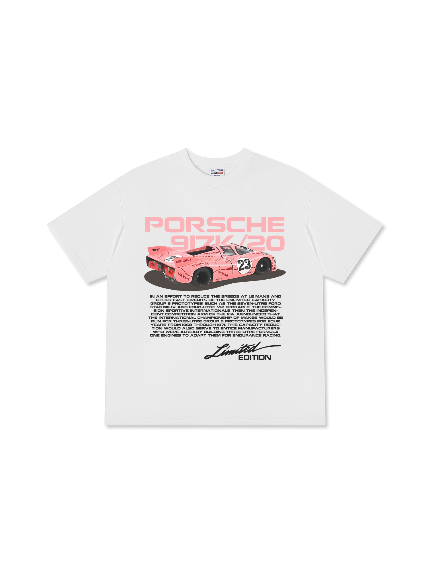 Áo Thun Relaxed Fit Porsche 917K Pink Pig