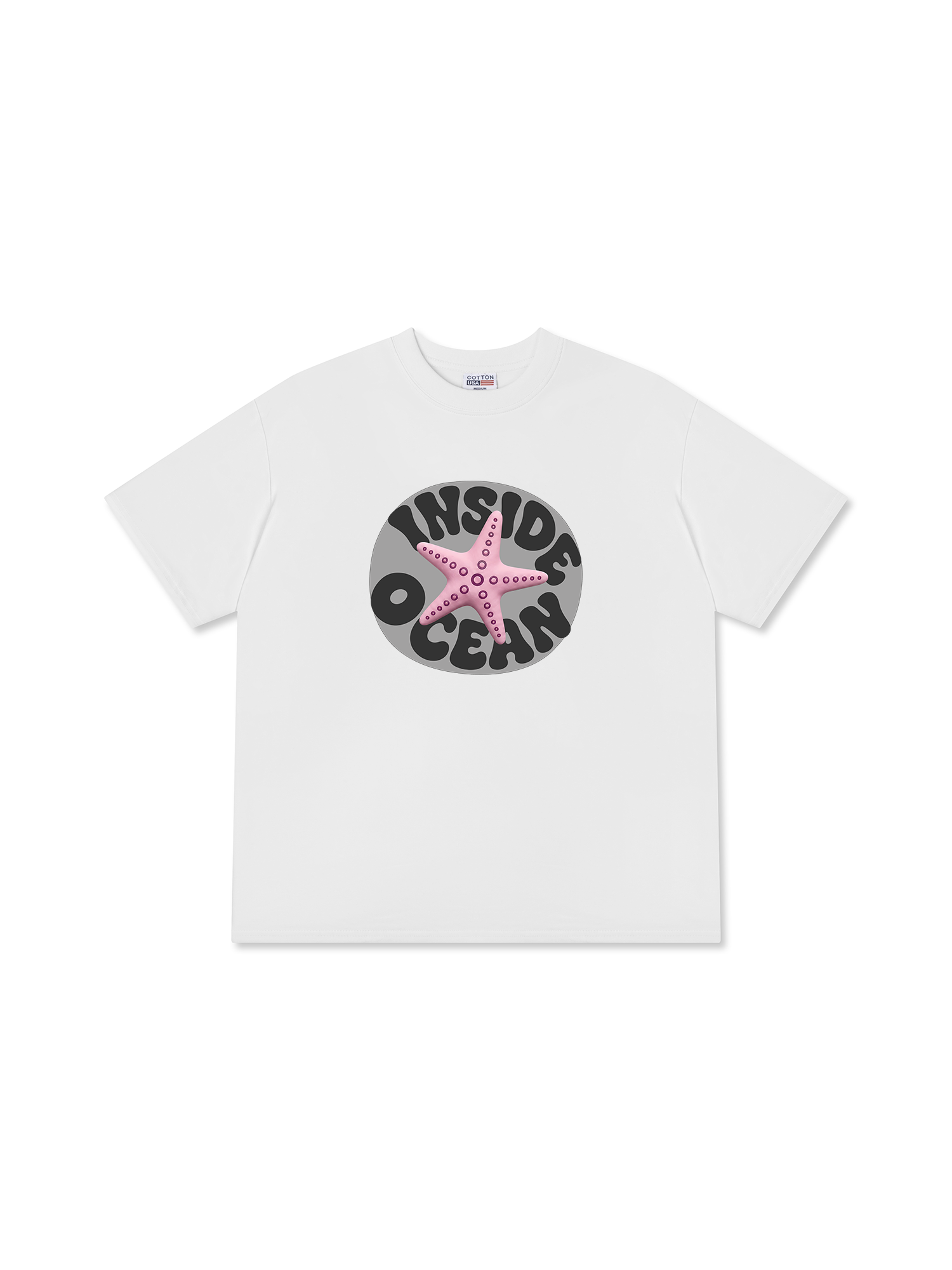 Áo Thun Relaxed Fit Inside Ocean Pink StarFish