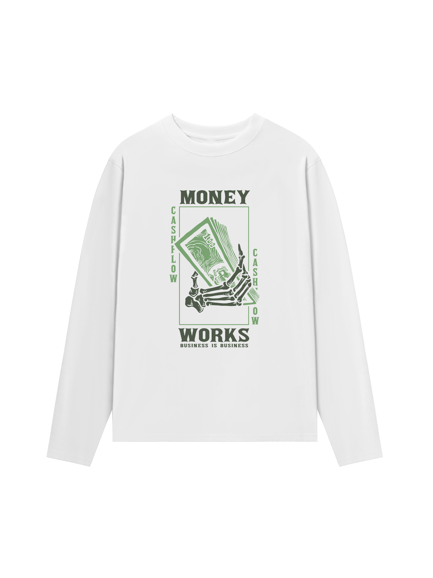 Áo Thun Dài Tay Money Works Business Is Business