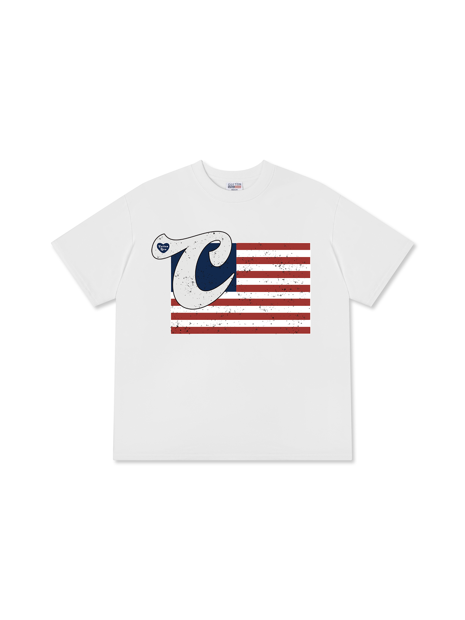 Áo Thun Relaxed Fit USA Vintage Flag
