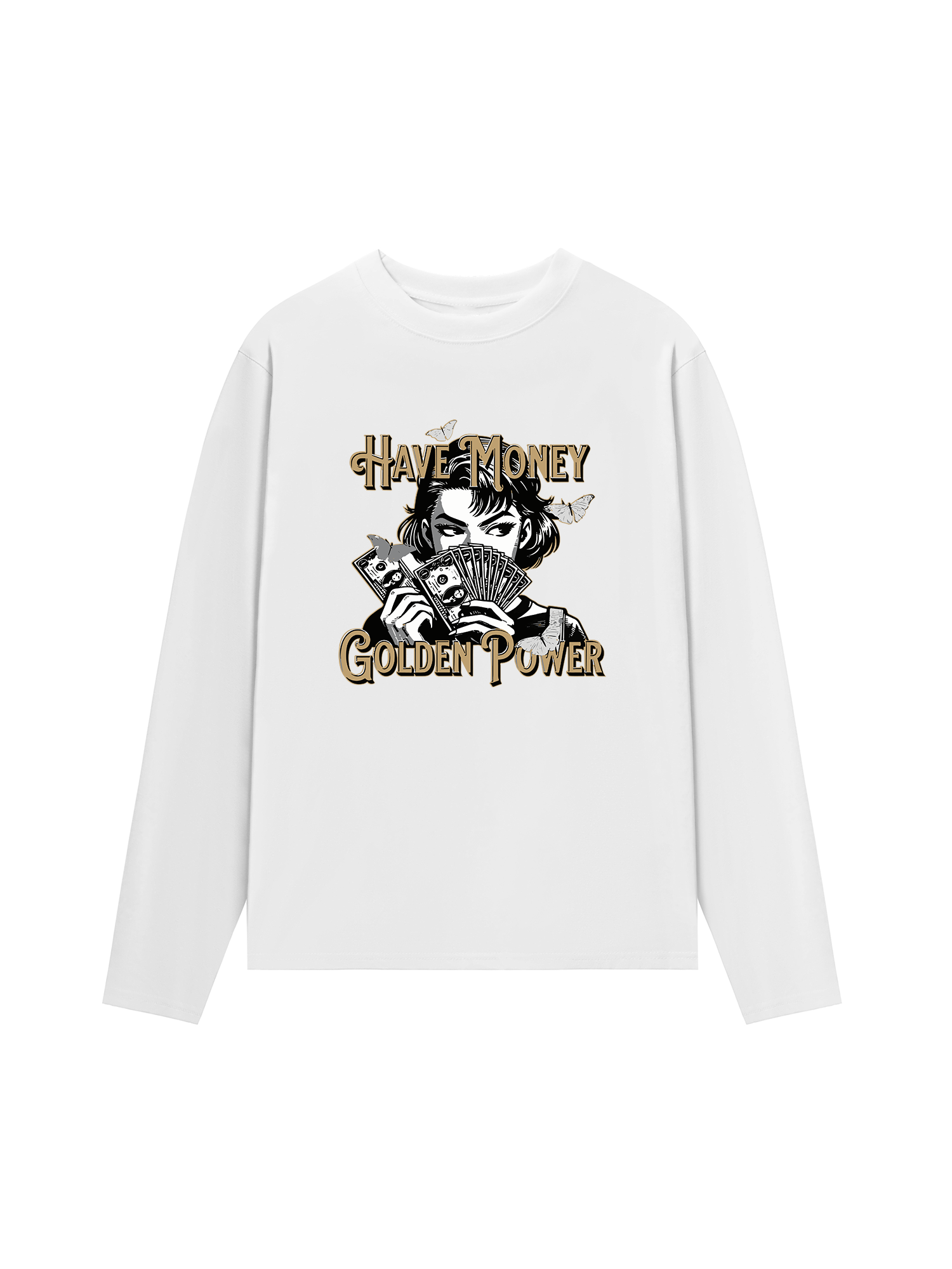 Áo Thun Dài Tay Money Golden Power