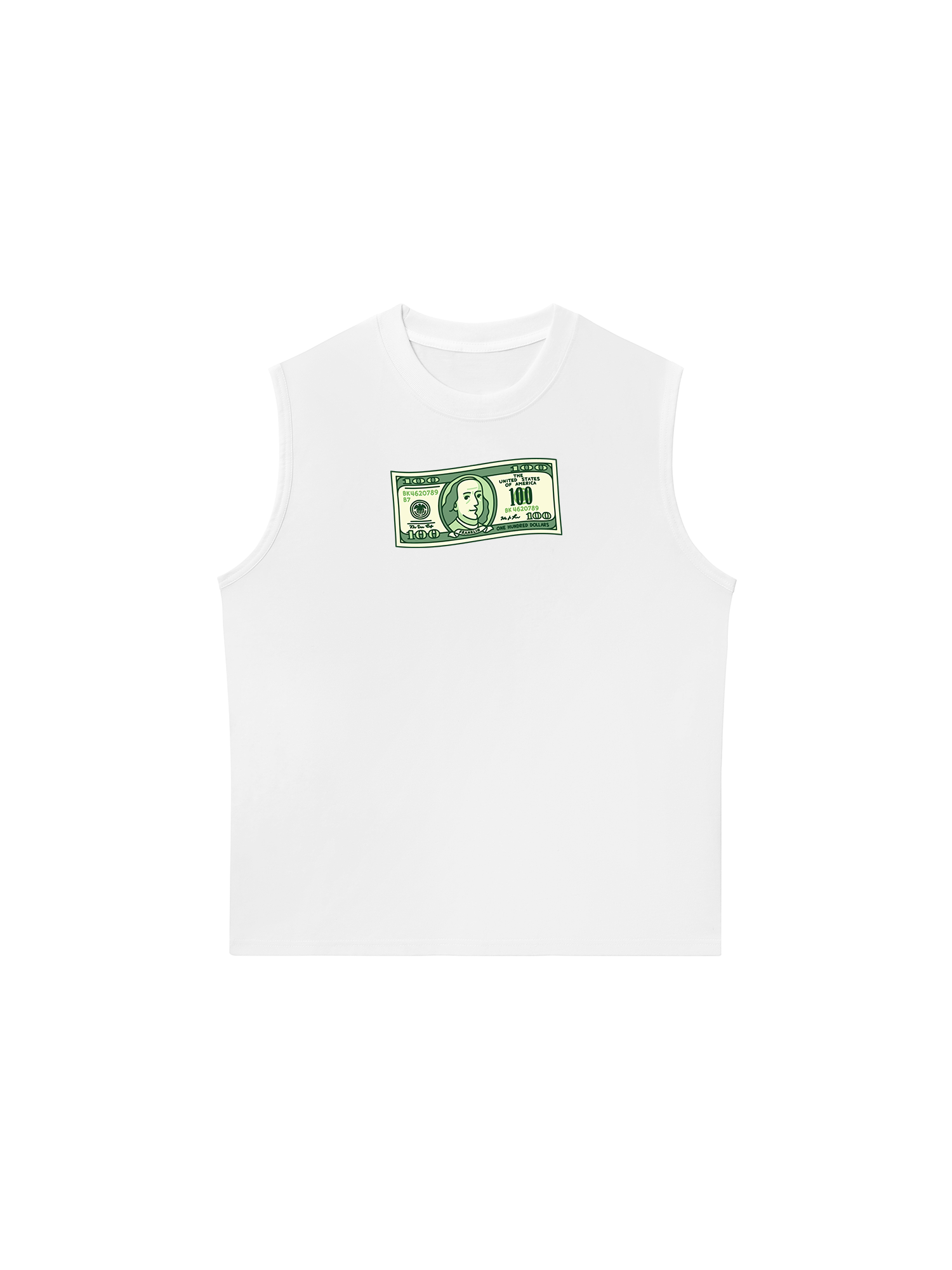 Áo Ba Lỗ Relaxed Fit Money Cash Rules Everything