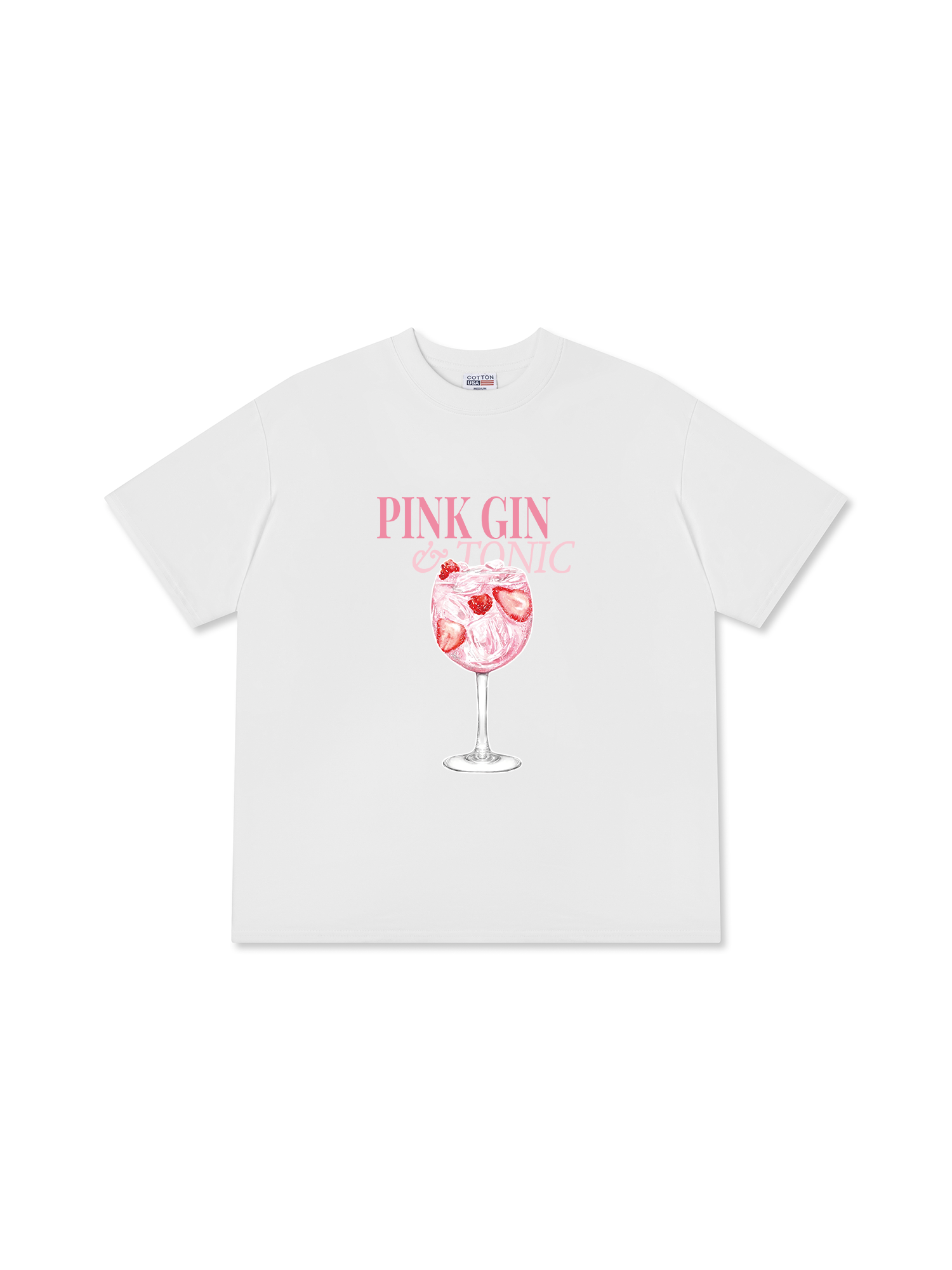 Áo Thun Relaxed Fit Pink Gin & Tonic