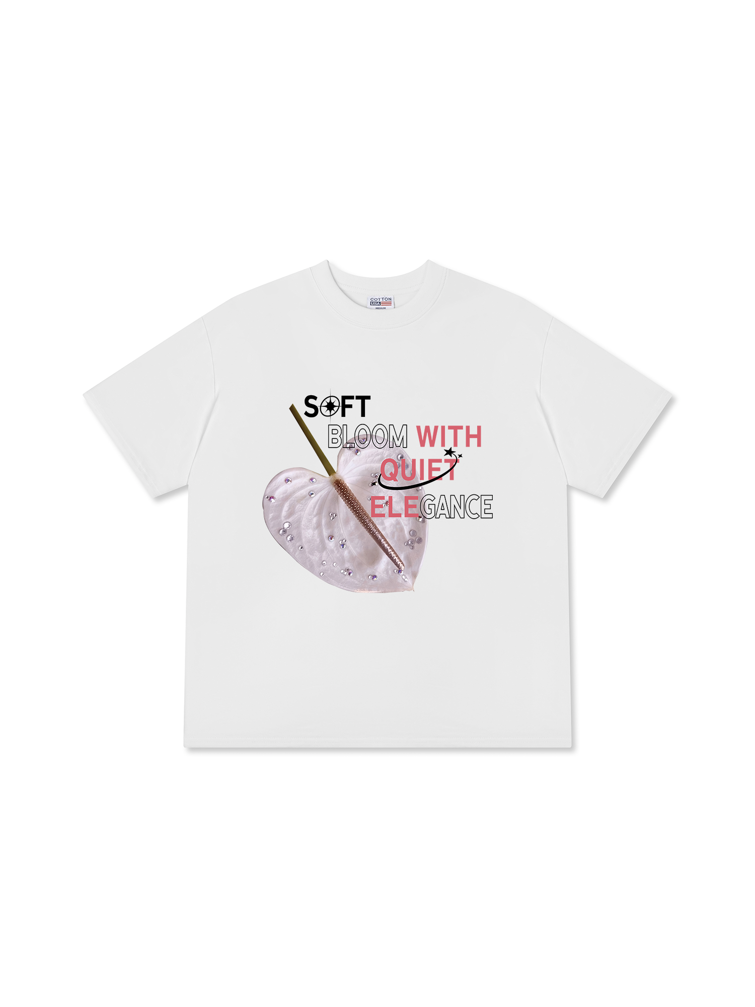 Áo Thun Relaxed Fit Bling Soft Bloom
