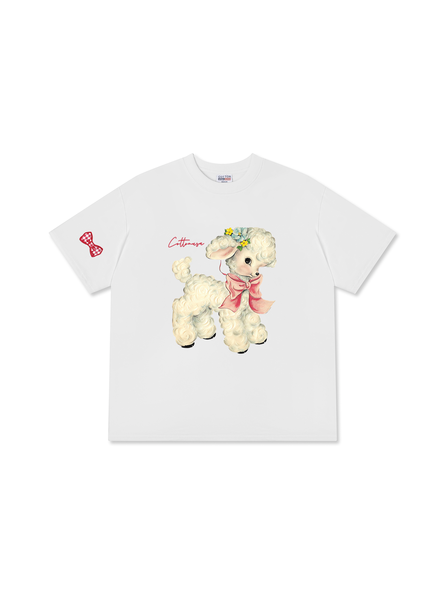 Áo Thun Relaxed Fit Soff Paw Cute Sheep