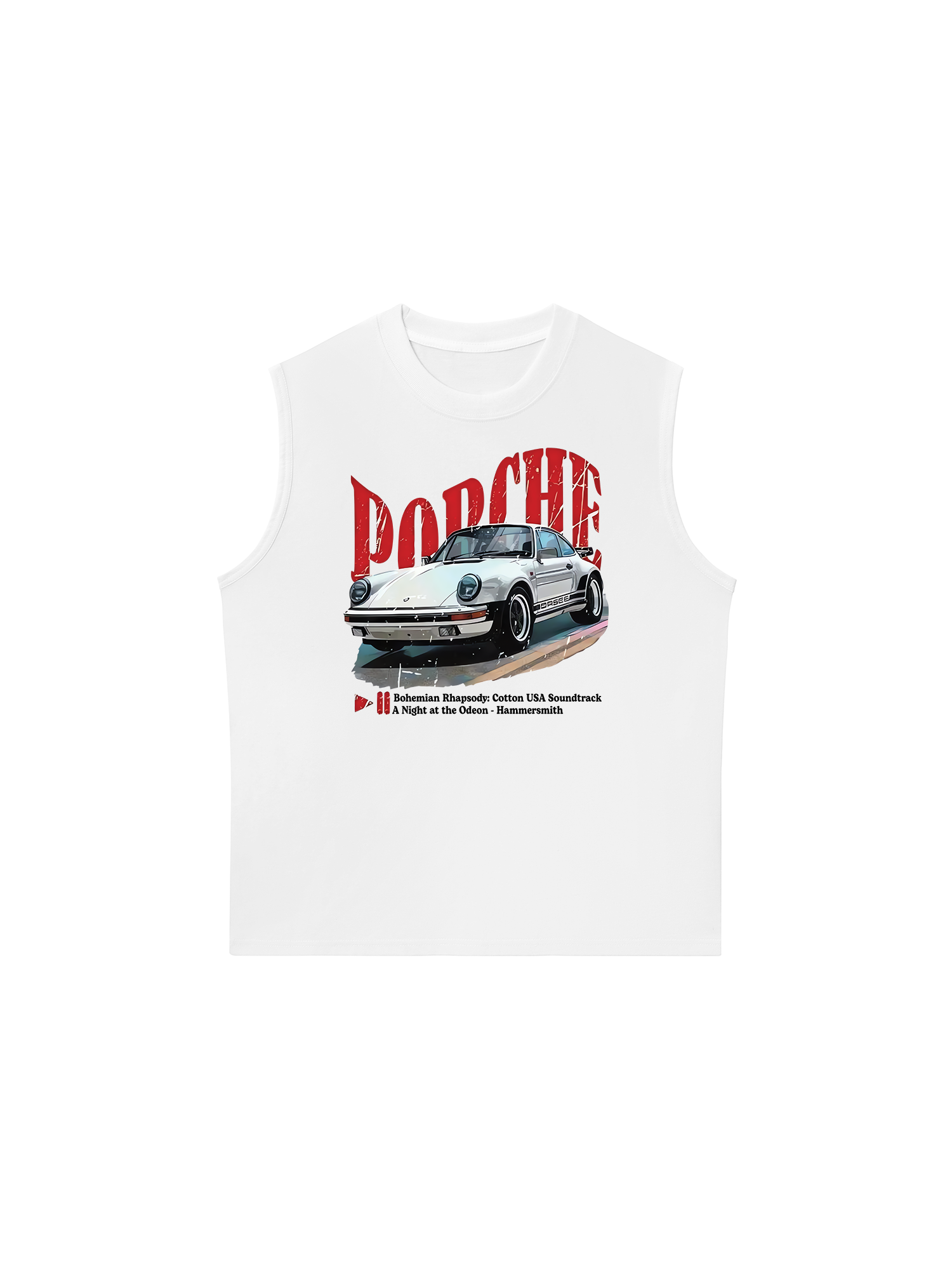 Áo Ba Lỗ Relaxed Fit Porsche Vintage Style