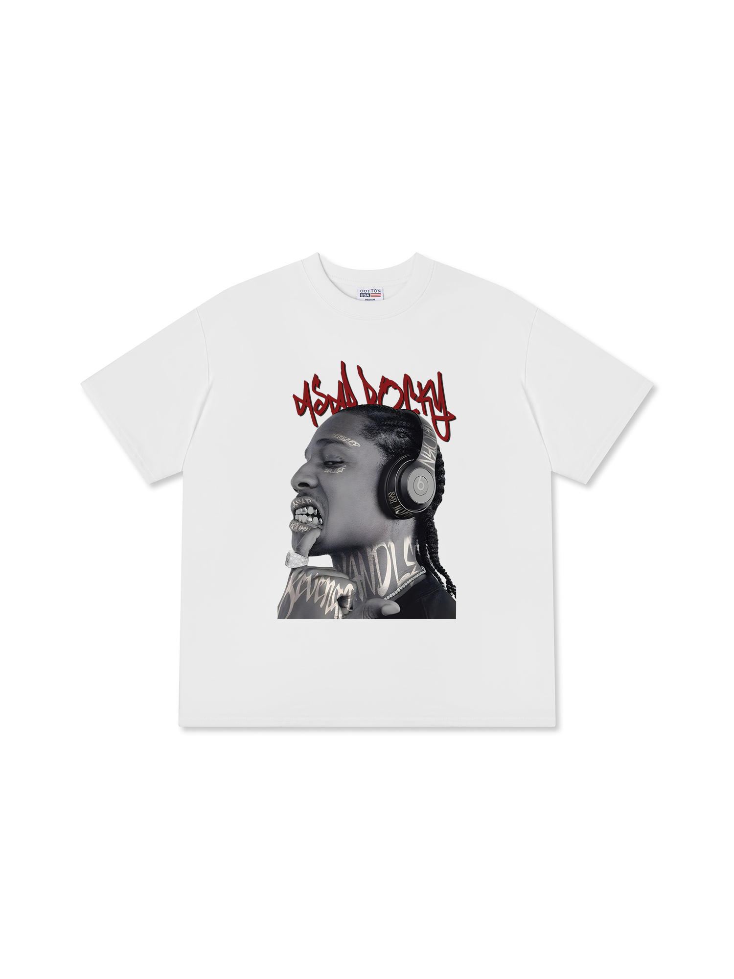 Áo Thun Relaxed Fit Rapper A$AP Rocky Graphic