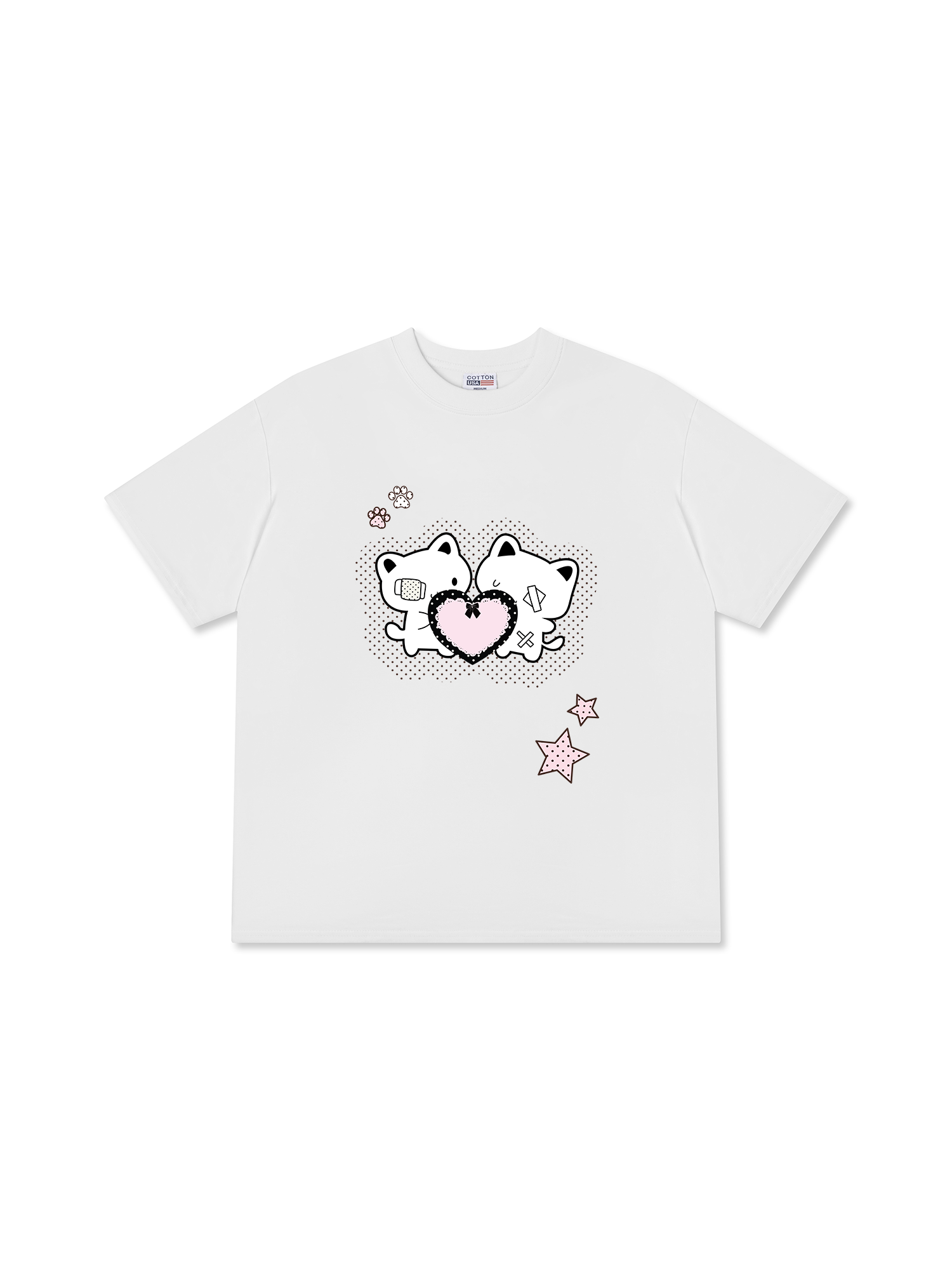 Áo Thun Relaxed Fit Dotty Mood Starlight Kitty Care PT0090PT