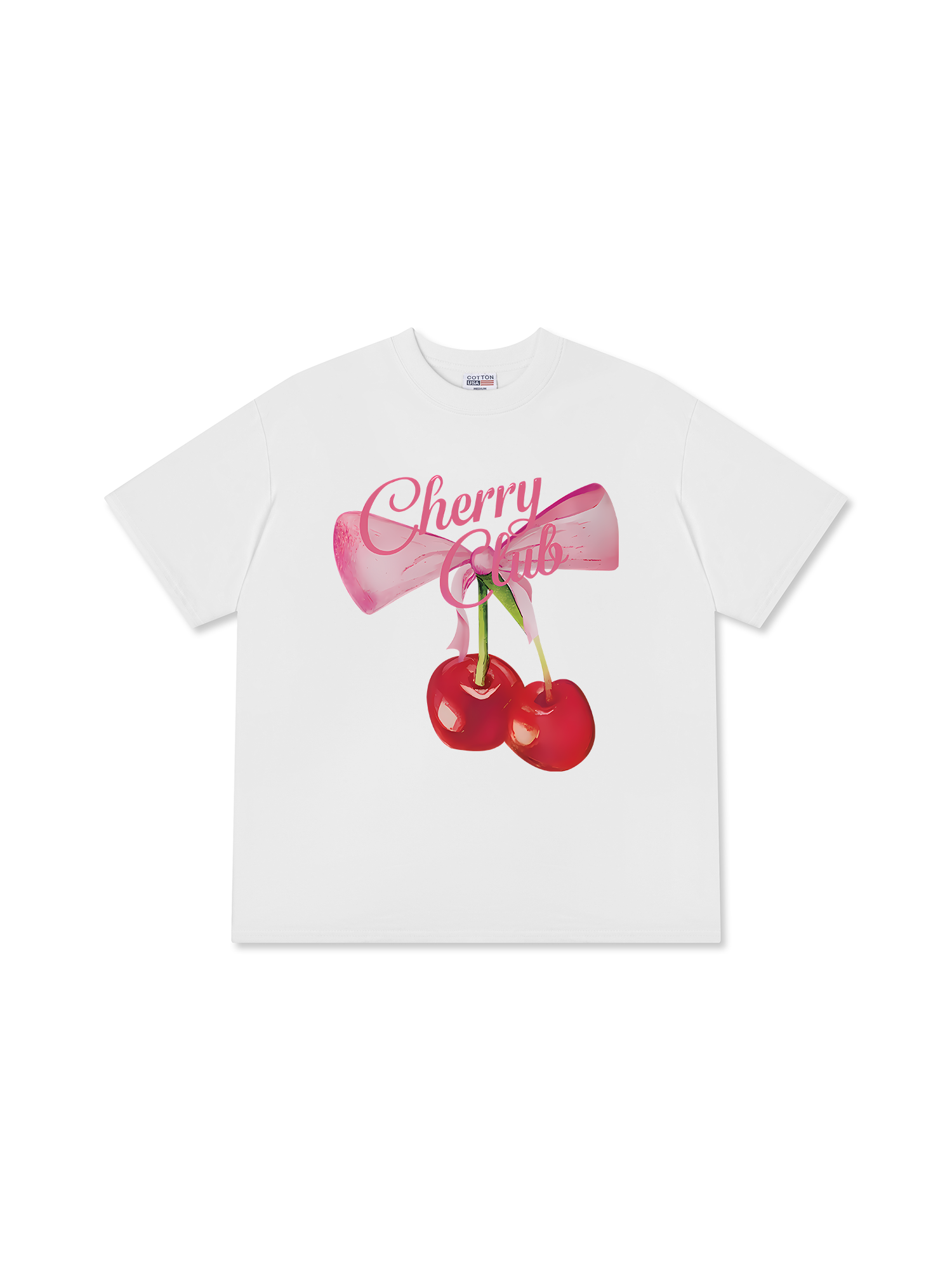 Áo Thun Relaxed Fit Cherry Club Coquette