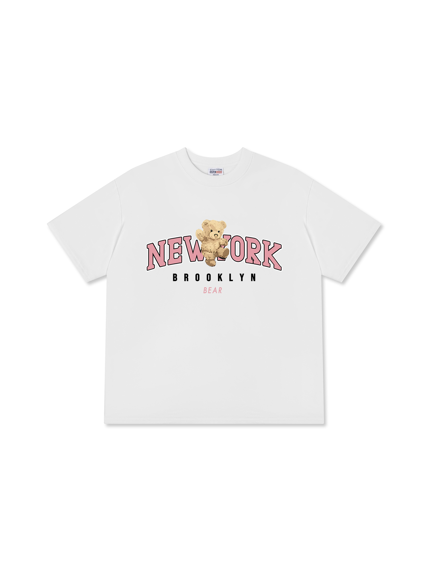 Áo Thun Relaxed Fit Ciry Pink New York Bear