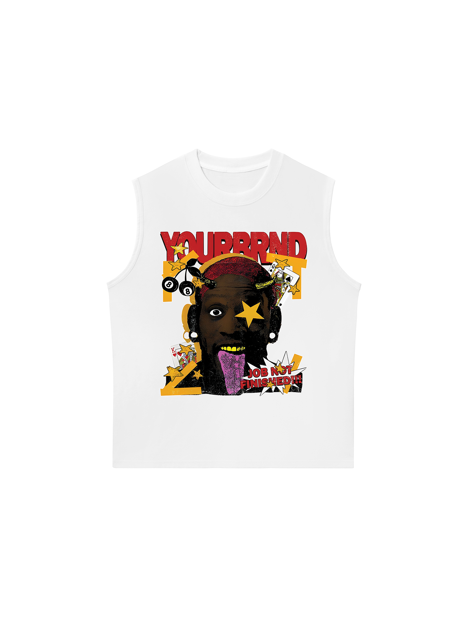 Áo Ba Lỗ Relaxed Fit Rapper Rodman Fear No Man Nor God