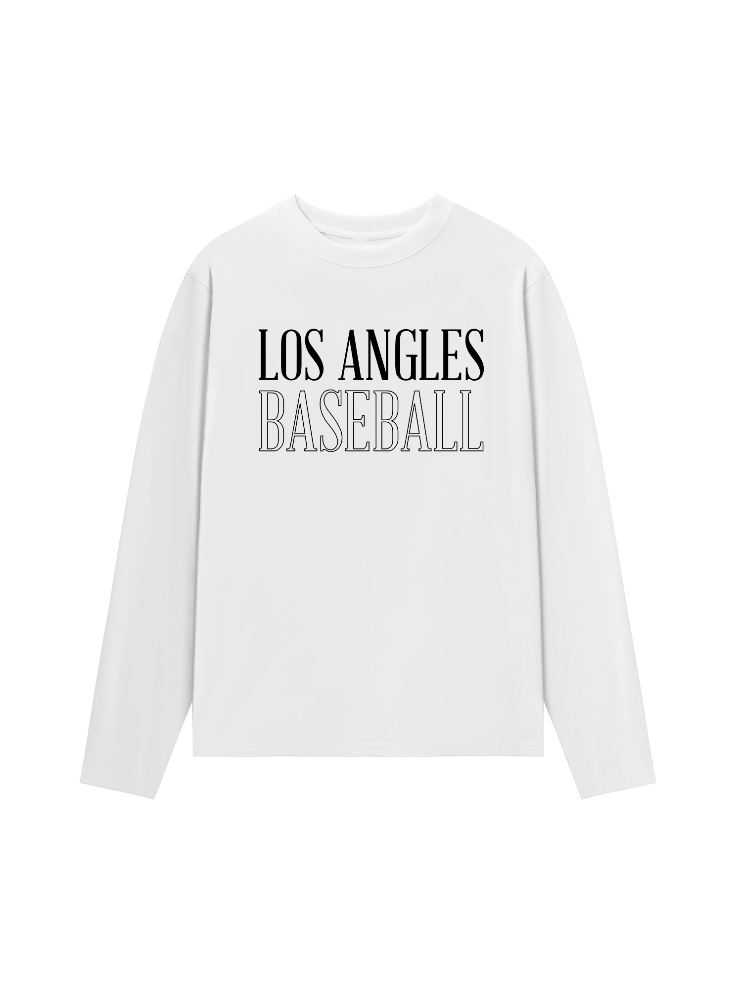Áo Thun Dài Tay Baseball Basic Los Angles