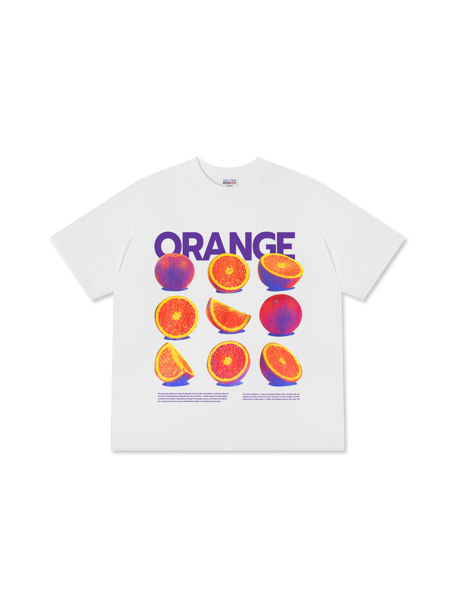 Áo Thun Relaxed Fit Tropical Orange Vitamin