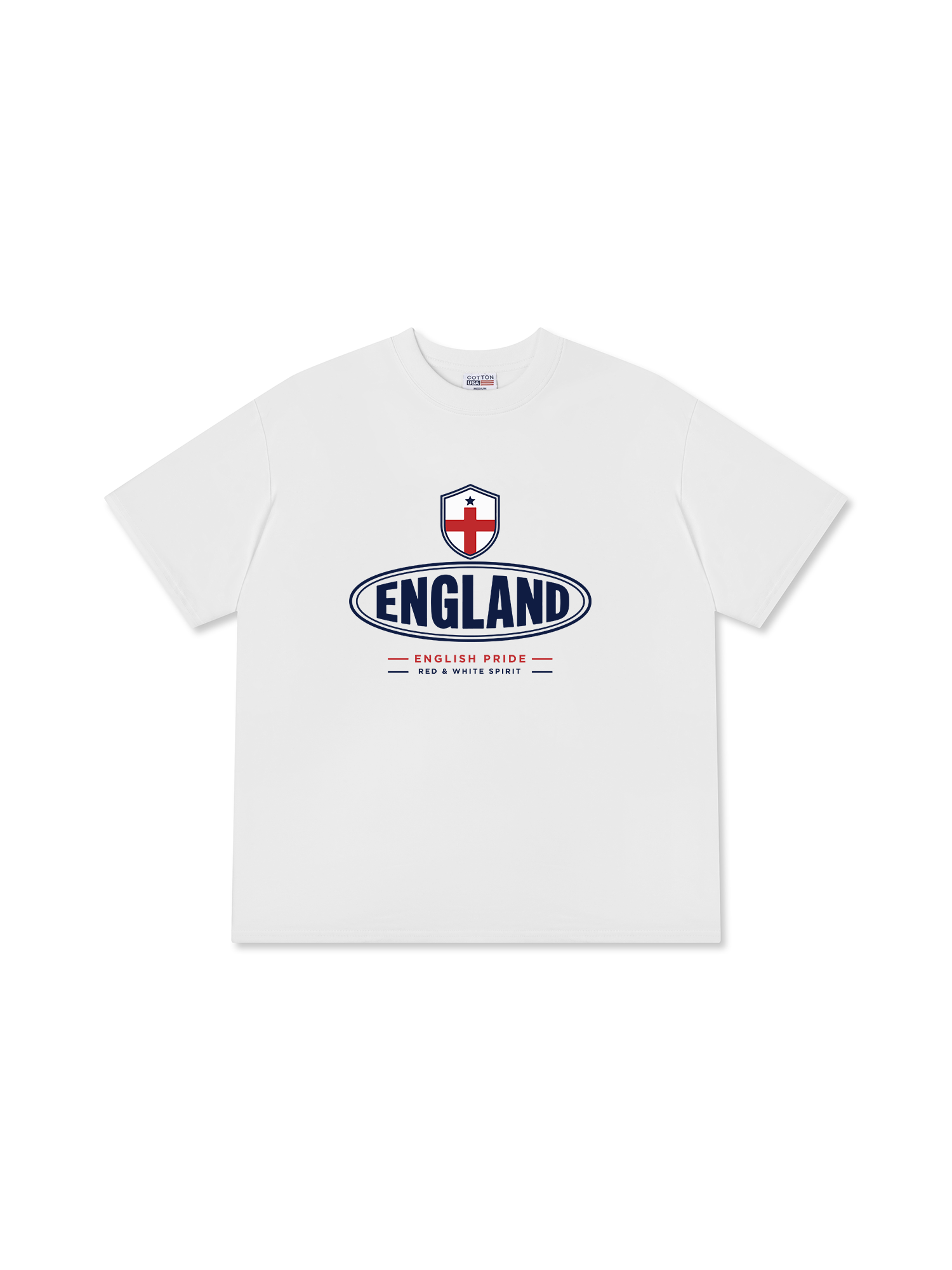 Áo Thun Relaxed Fit Soccer England Red White Spirit