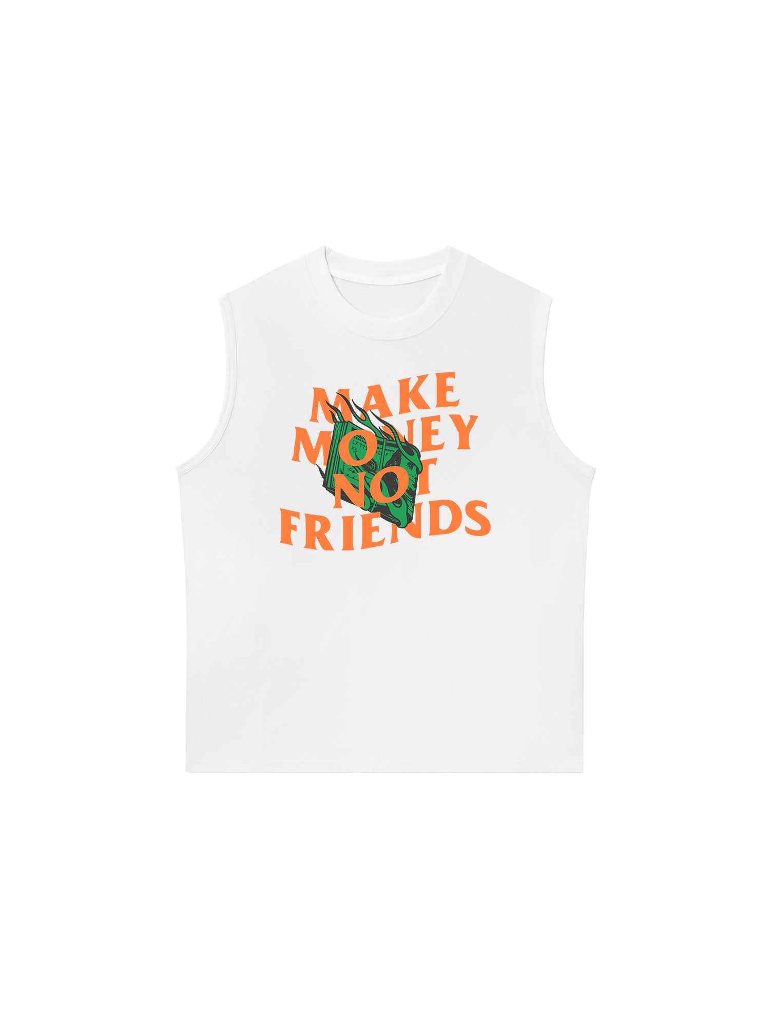 Áo Ba Lỗ Relaxed Fit Money Make Money Not Friends