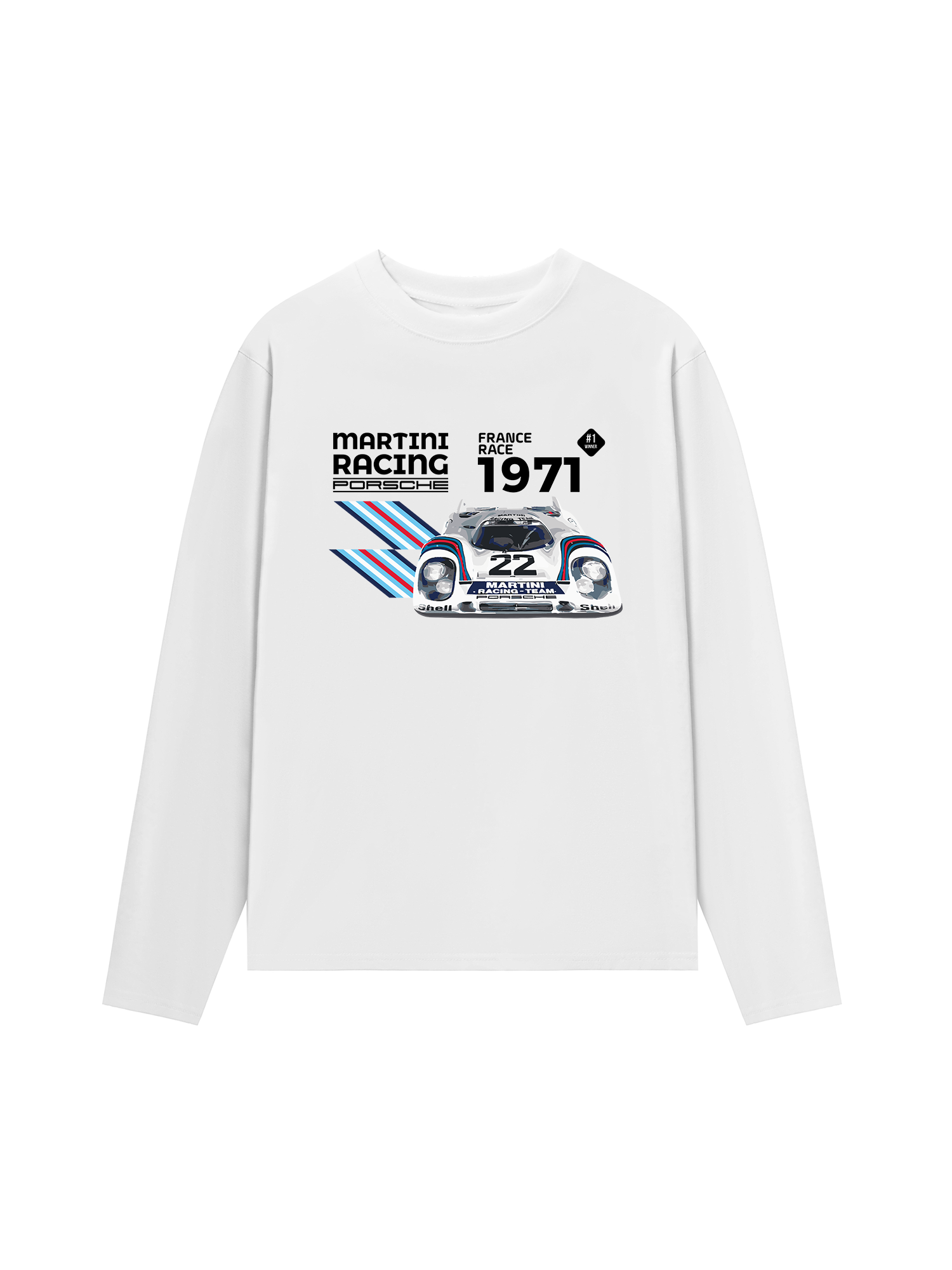 Áo Thun Dài Tay Porsche France Race 1971