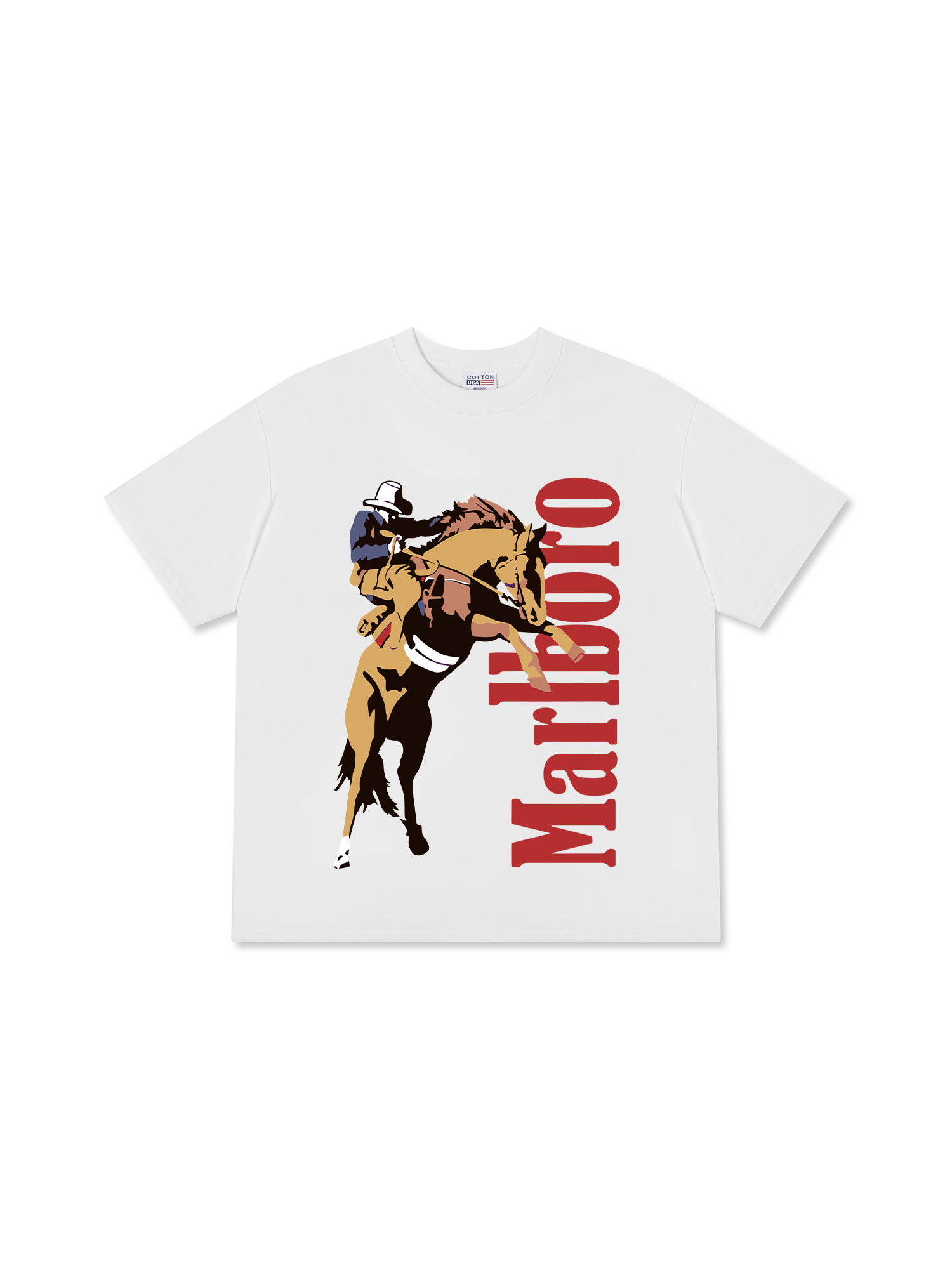 Áo Thun Relaxed Fit Marlboro Cowboy Saddle