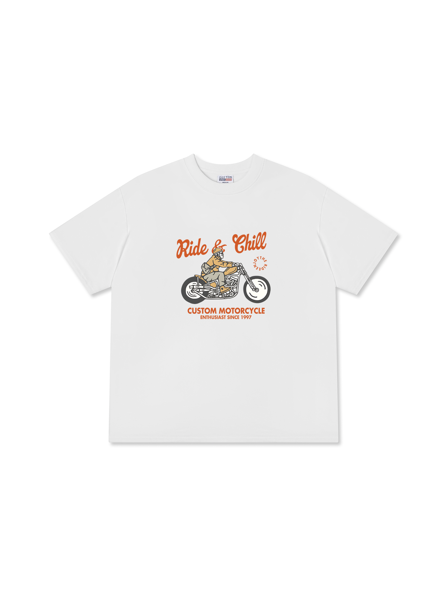 Áo Thun Relaxed Fit Motorbike Ride & Chill