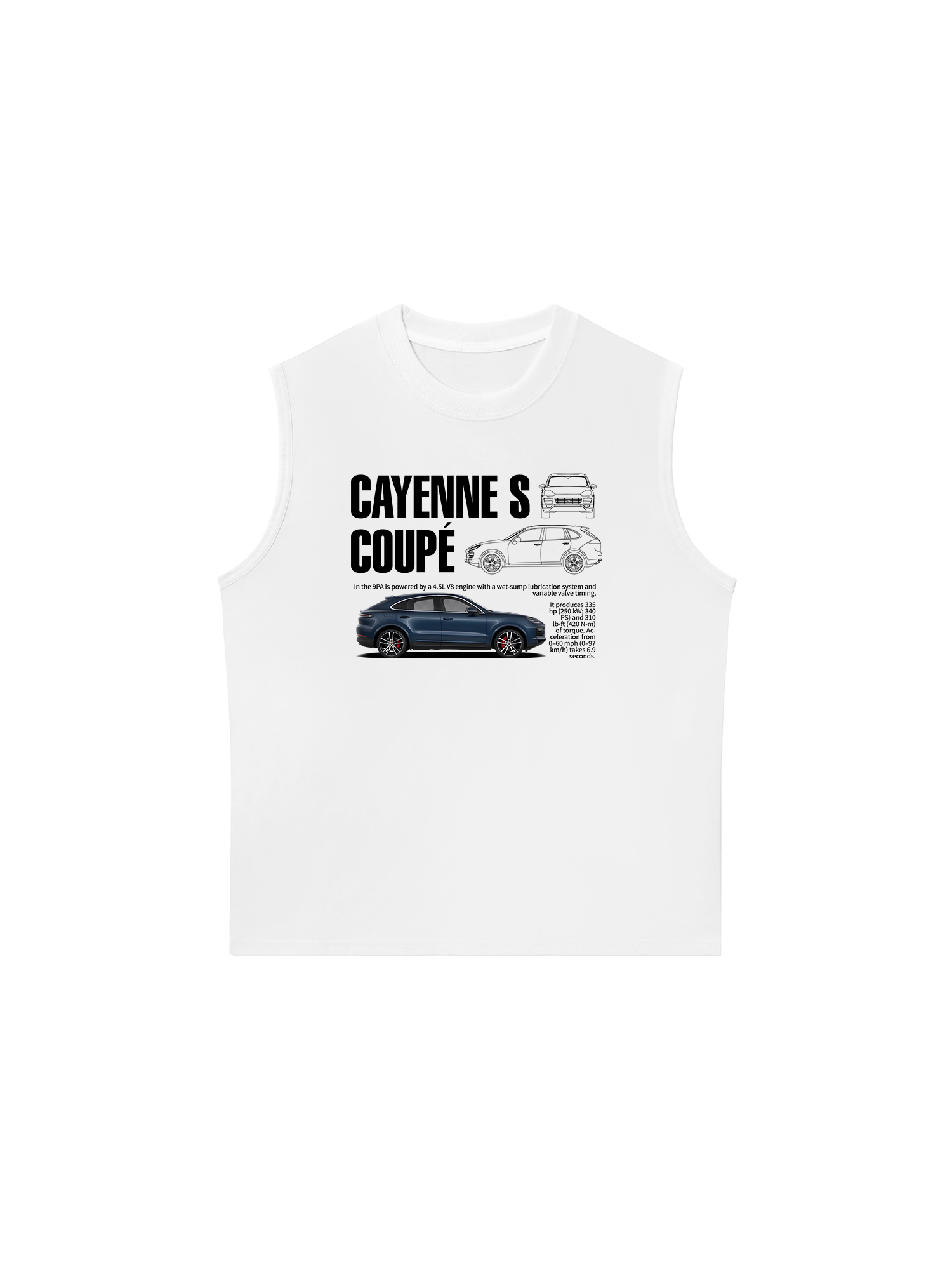 Áo Ba Lỗ Relaxed Fit Porsche Cayenne S Coupe Classic