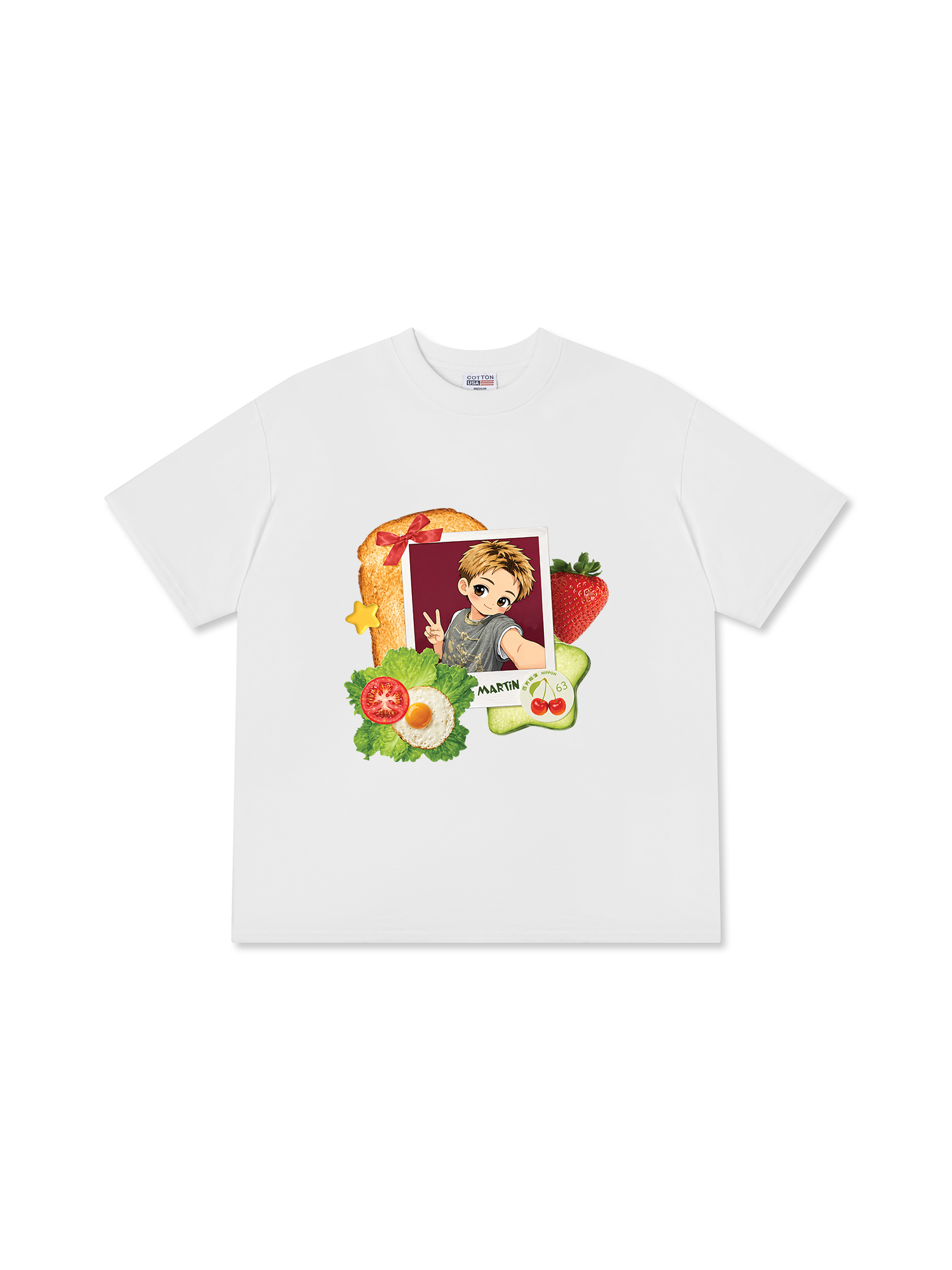 Áo Thun Relaxed Fit Idols Martin Cortis Strawberry Dream