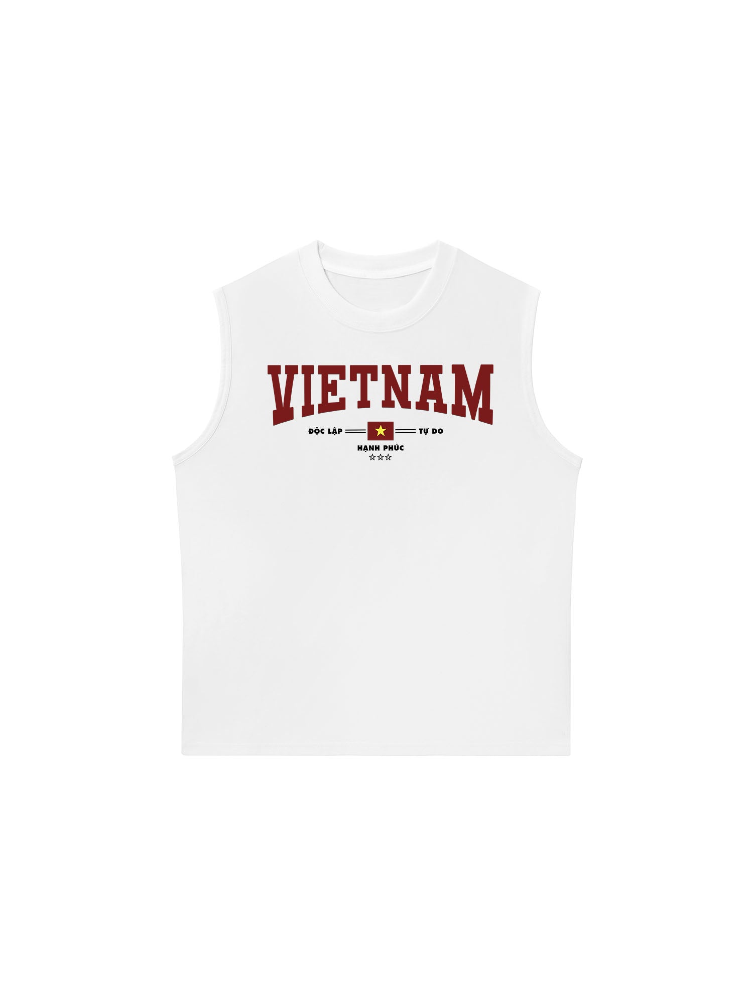 Áo Ba Lỗ Relaxed Fit Việt Nam Độc lập - Tự Do - Hạnh Phúc 3