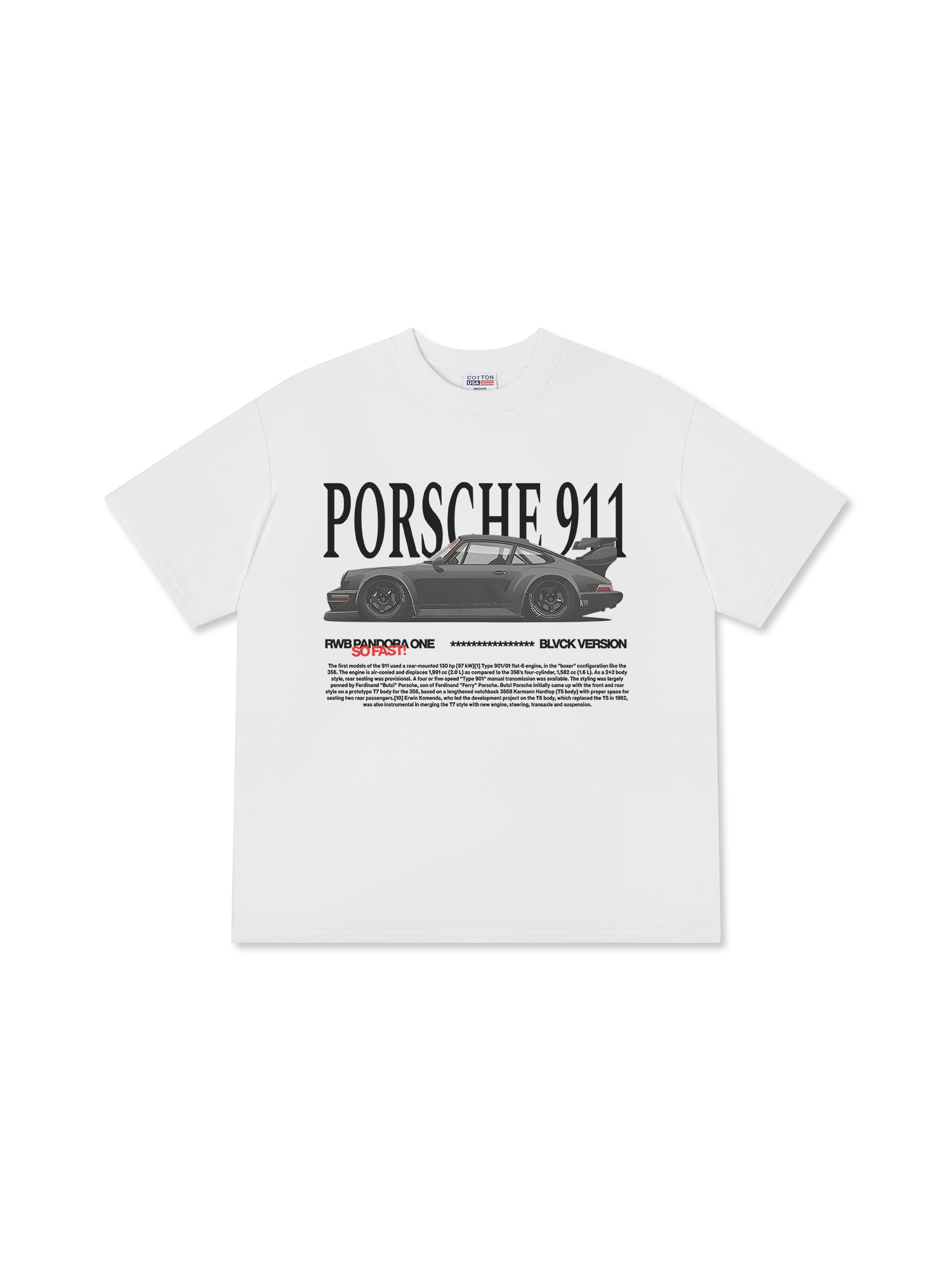Áo Thun Relaxed Fit Porsche RWB Pandora One