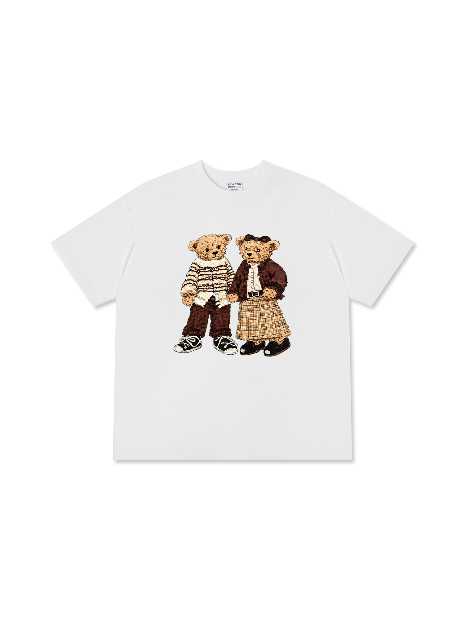 Áo Thun Relaxed Fit Couple Bear