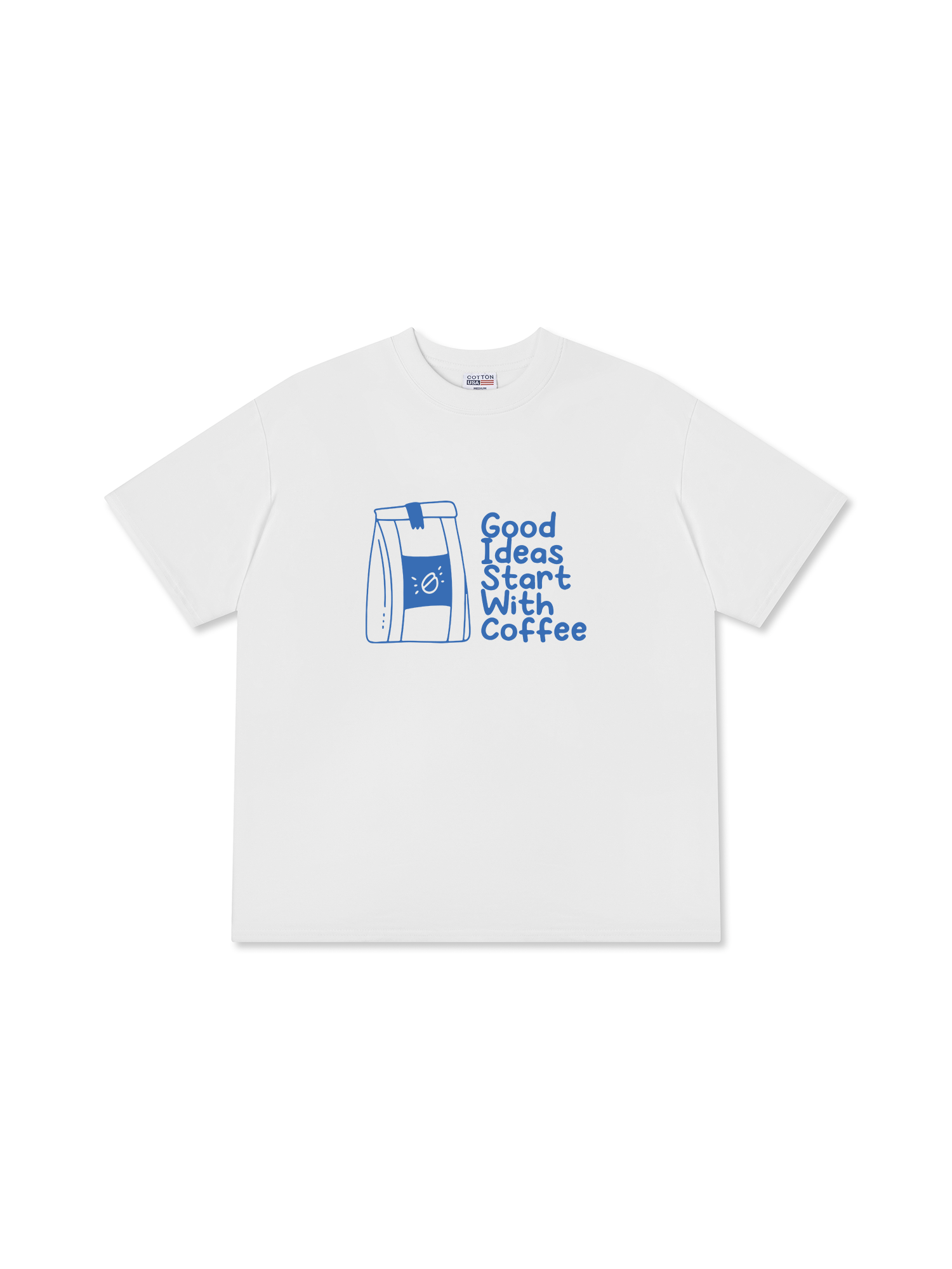 Áo Thun Relaxed Fit Daily Cup Good Ideas Starts With Coffee