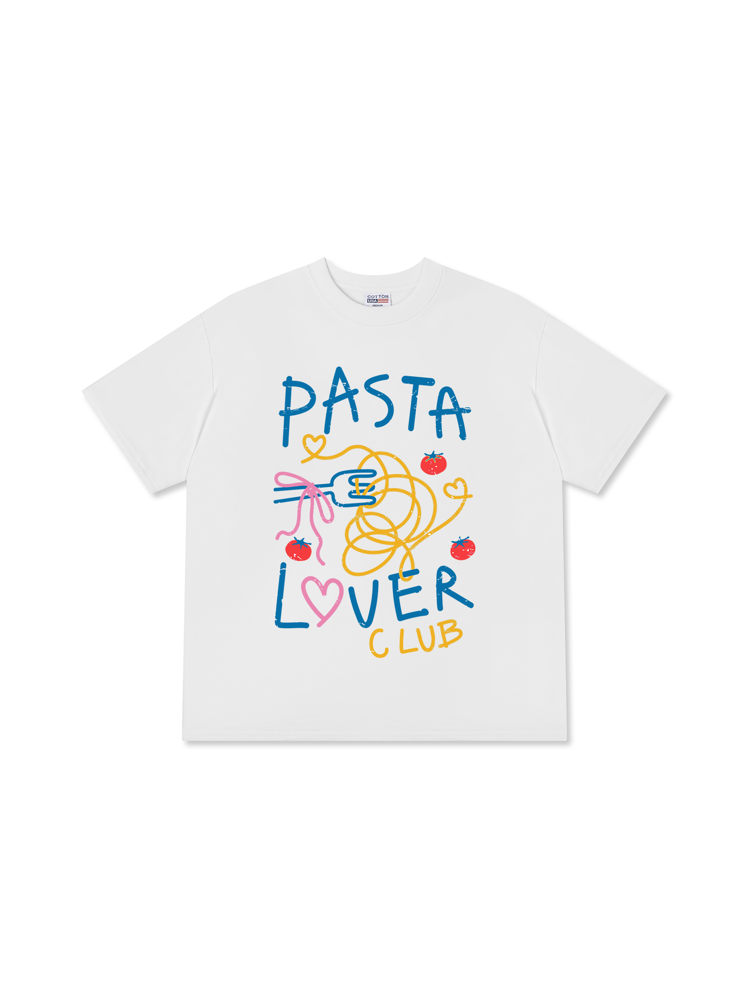 Áo Thun Relaxed Fit Yummy Mood Pasta Lover Club